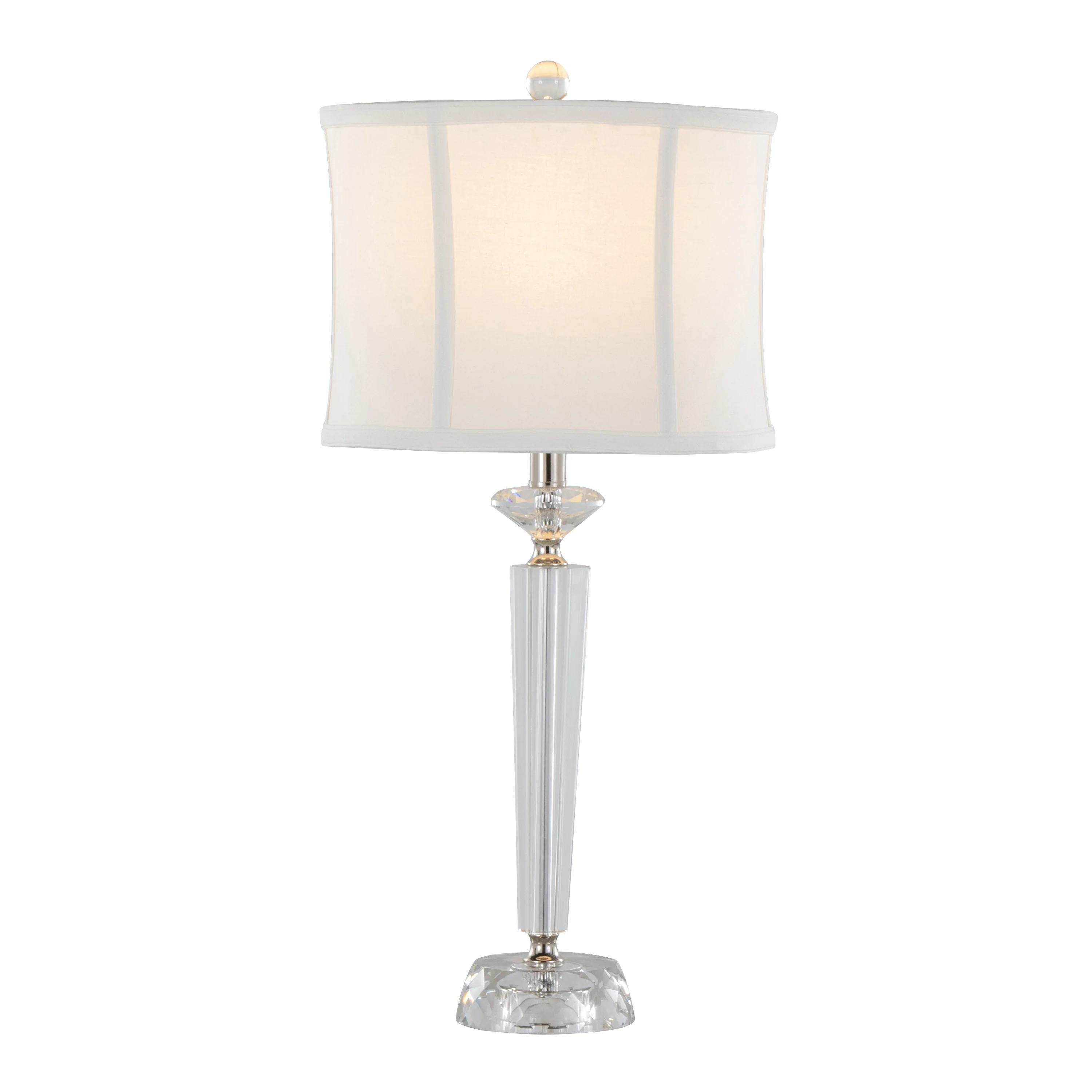 Diamond Torch 25.75' Contemporary Crystal Table Lamp Set of 2 - Image 3