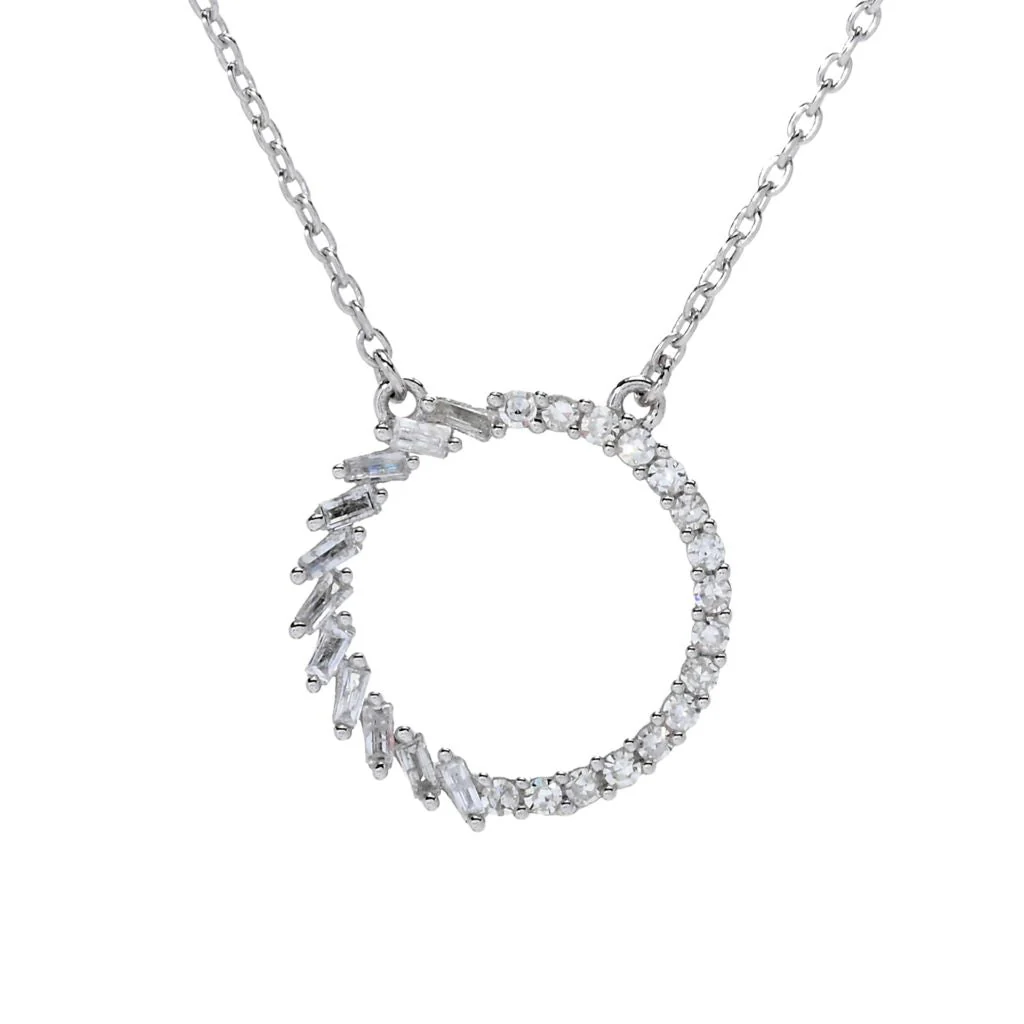 Diamond Treasures 0.30ctw Diamond Eternity Pendant w/ Chain - Image 3