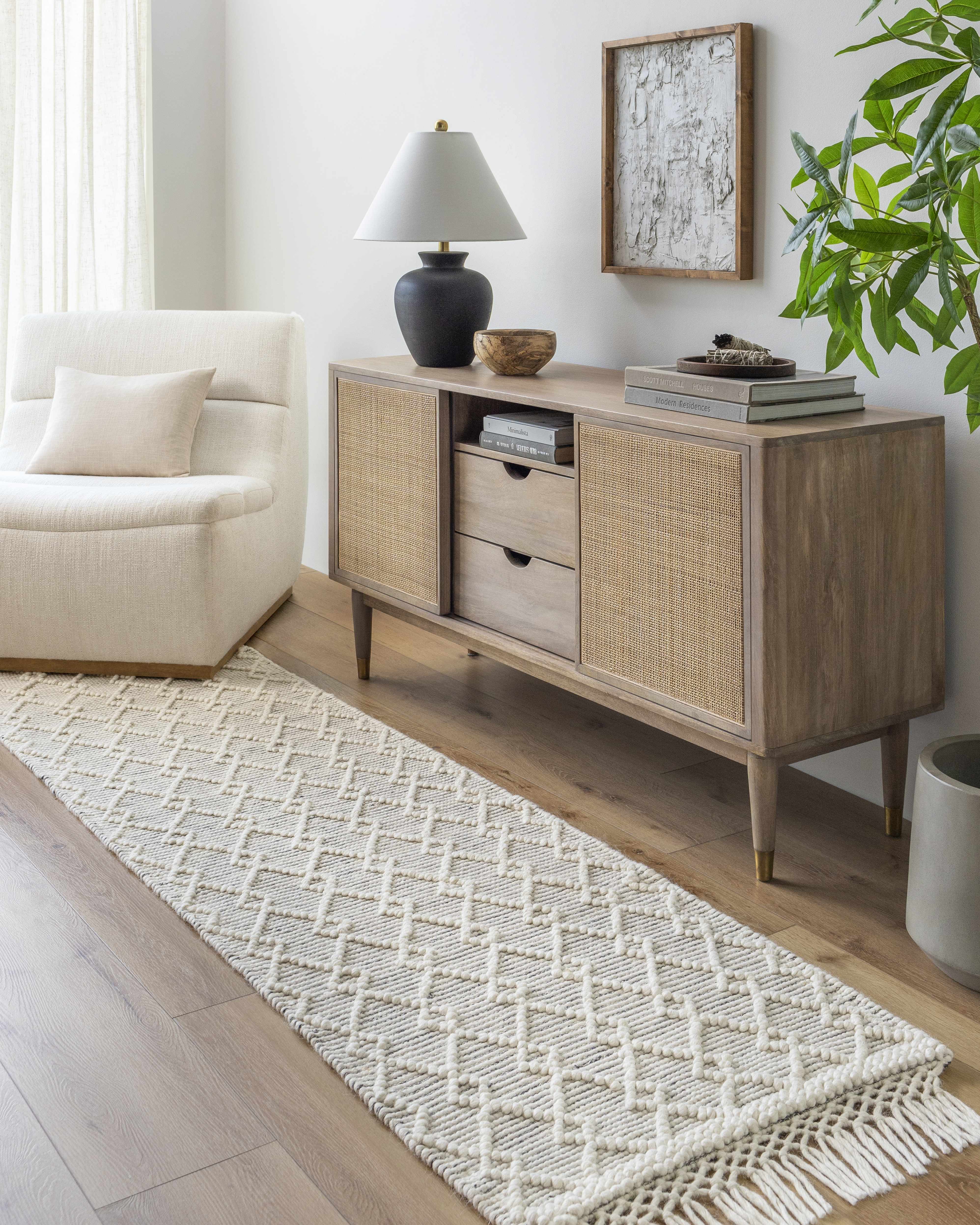 Diata Wool Rug with Tassels - Clearance - Image 10