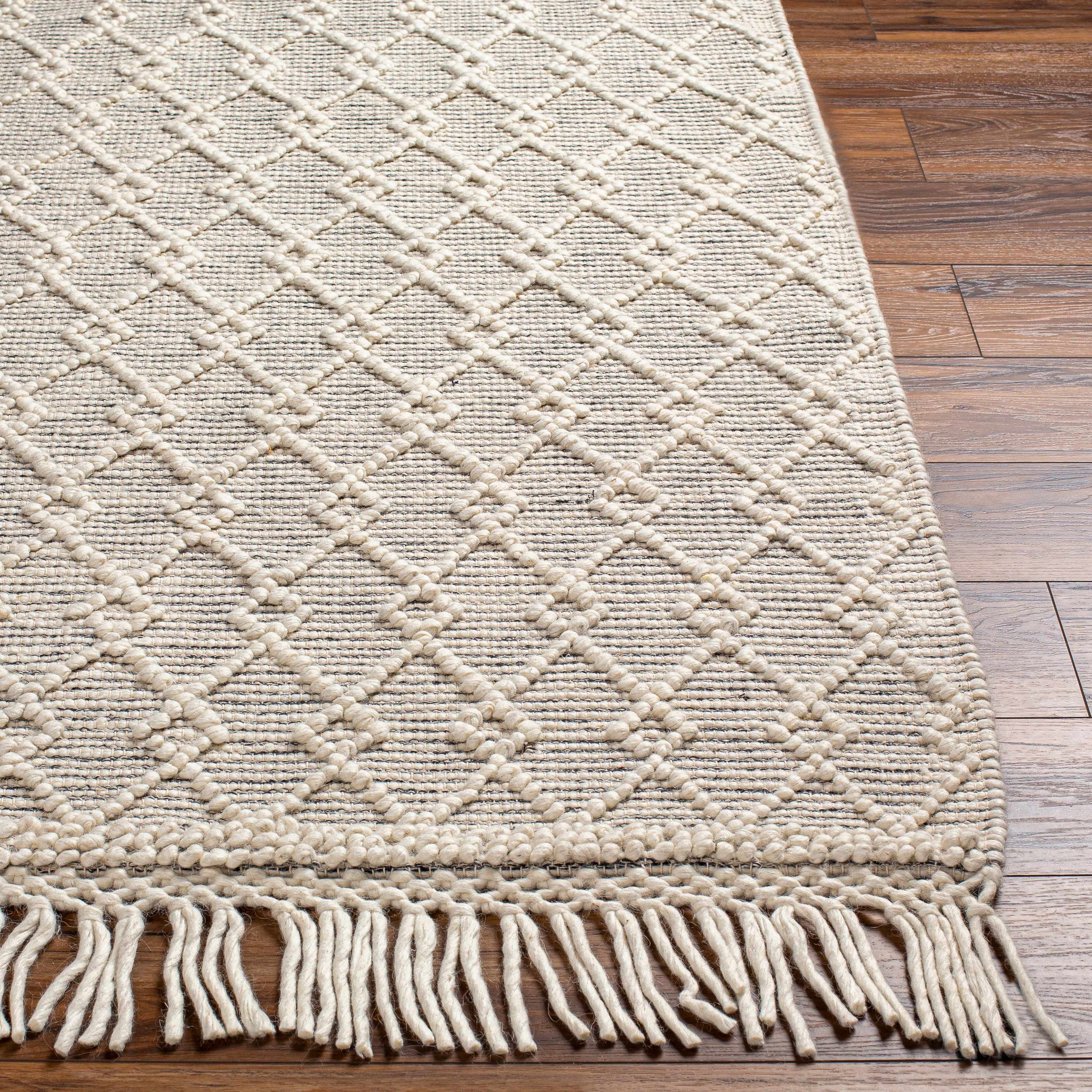 Diata Wool Rug with Tassels - Clearance - Image 4