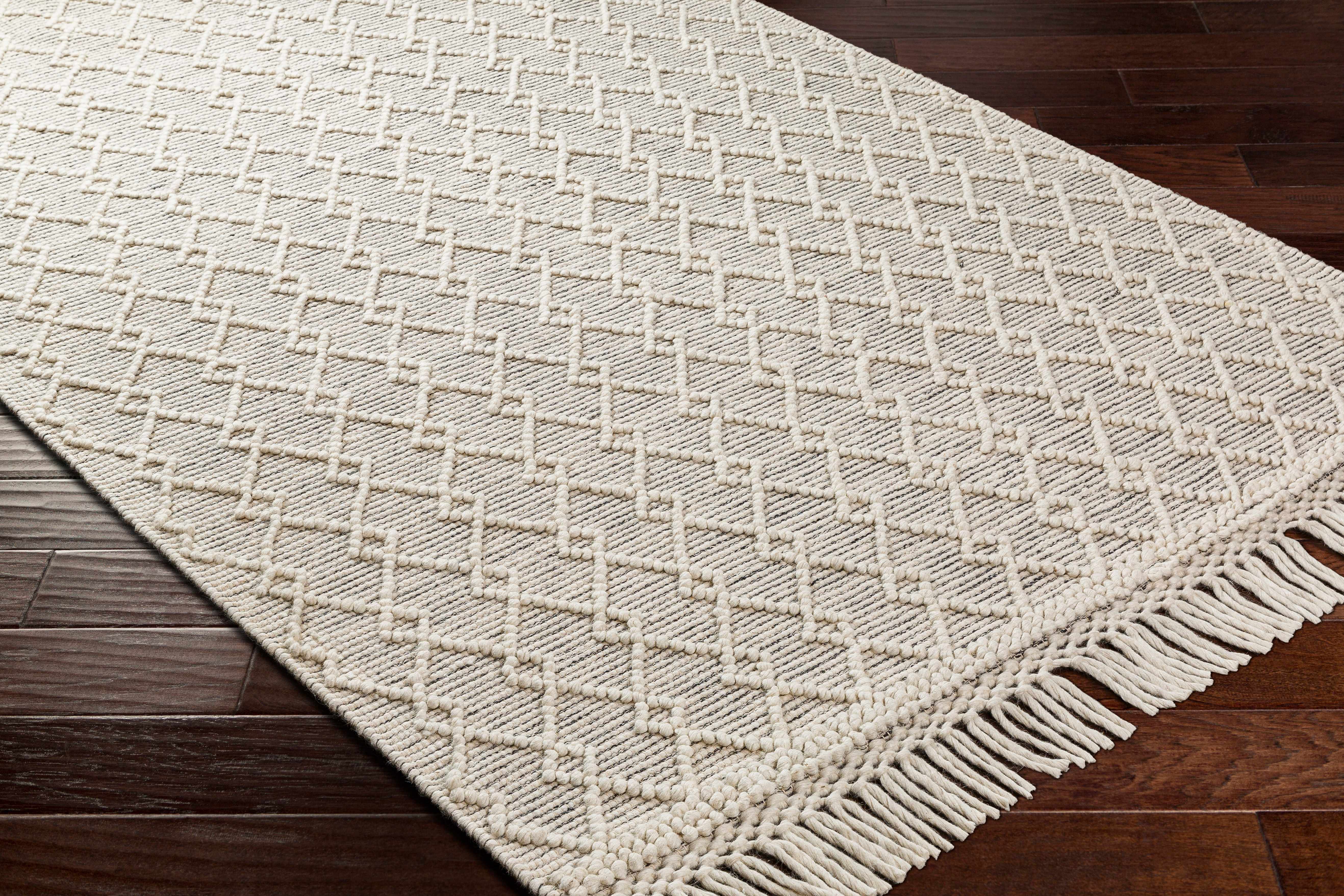 Diata Wool Rug with Tassels - Clearance - Image 5