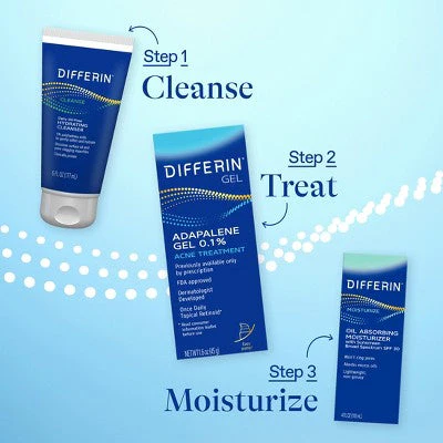 Differin Retinoid Acne Treatment Adapalene Gel 0.1% 45g - Image 5