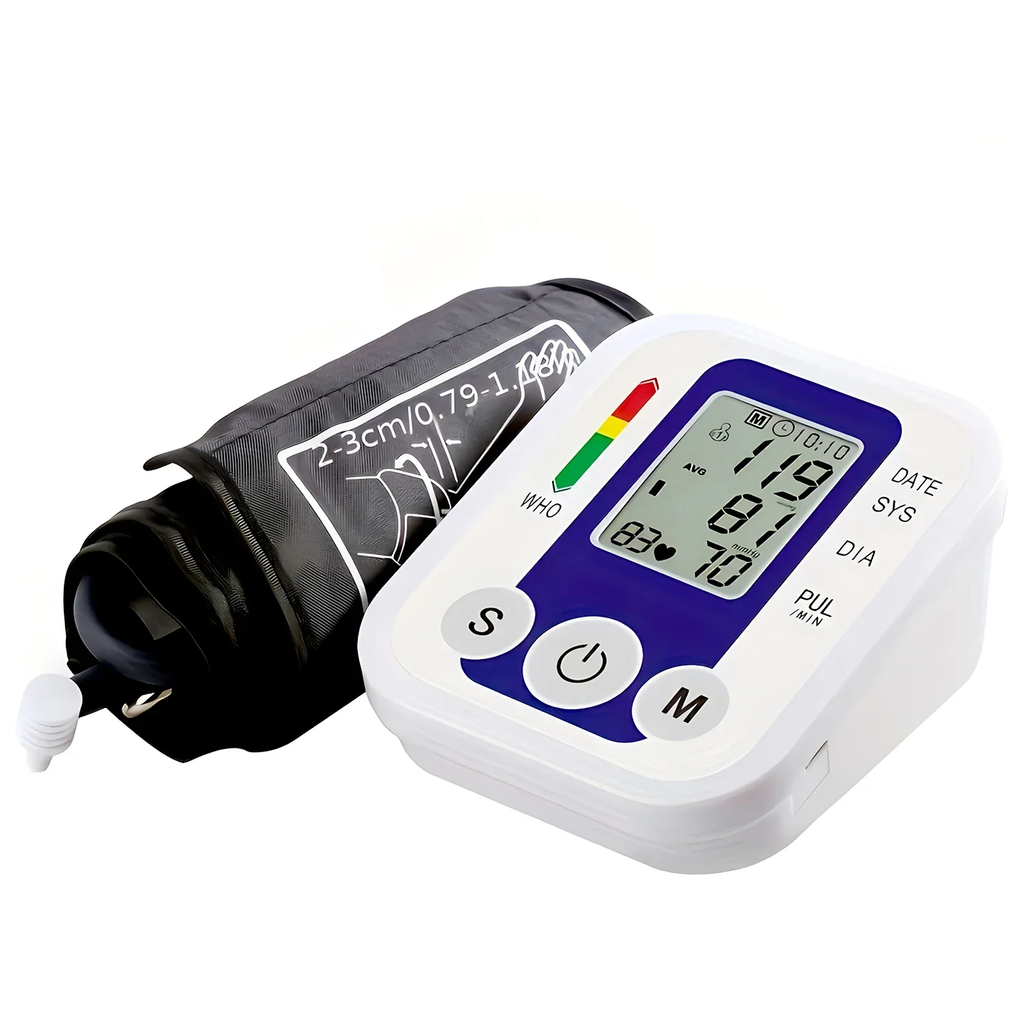 Digital Arm Cuff Device – Automatic LCD Display with USB Power and Wraparound Fit - Image 2