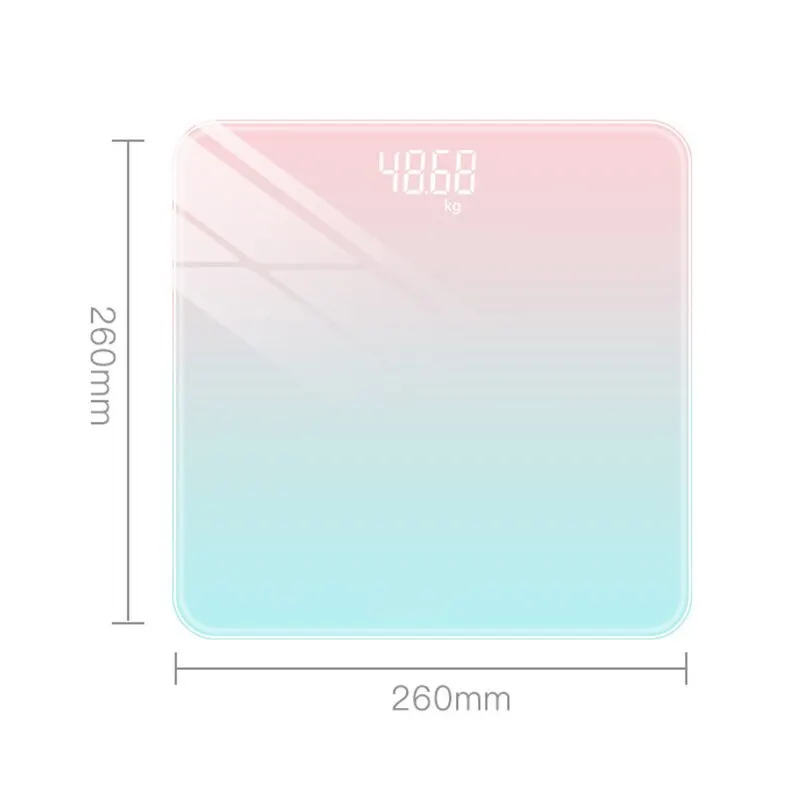Digital Bathroom Scale Glass LED Display Body Weight Scale Smart Electronic Balance - Image 5