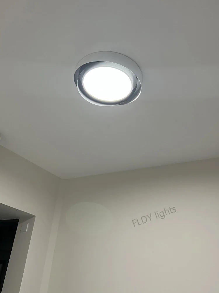 Dimmable LED Chandelier Circular Ceiling Light Eye Protection for Living Room - Image 3