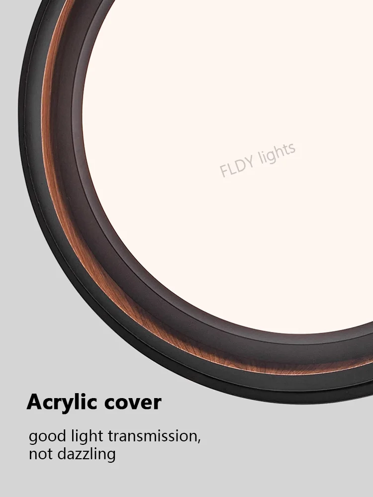 Dimmable LED Chandelier Circular Ceiling Light Eye Protection for Living Room - Image 5
