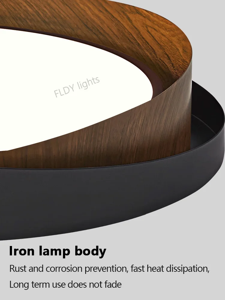 Dimmable LED Chandelier Circular Ceiling Light Eye Protection for Living Room - Image 6