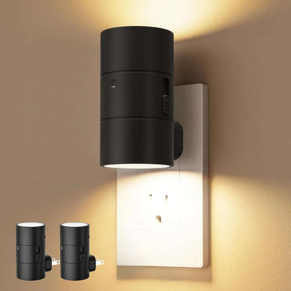 Dimmable LED Night Light with Sensor 1/2/4Pack Plug-In Wall Light for Bedroom - Image 7