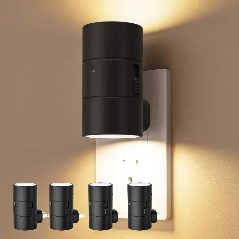 Dimmable LED Night Light with Sensor 1/2/4Pack Plug-In Wall Light for Bedroom - Image 8