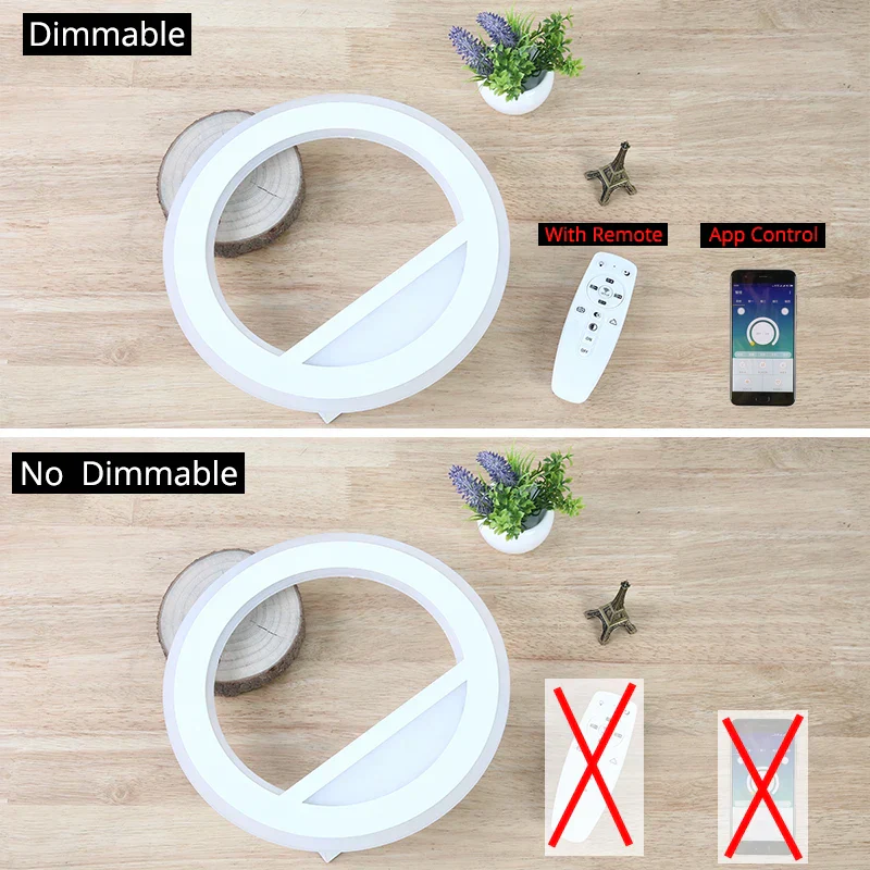 Dimmable LED Wall Light Remote Control Modern Bedroom Living Room AC90-220V - Image 3