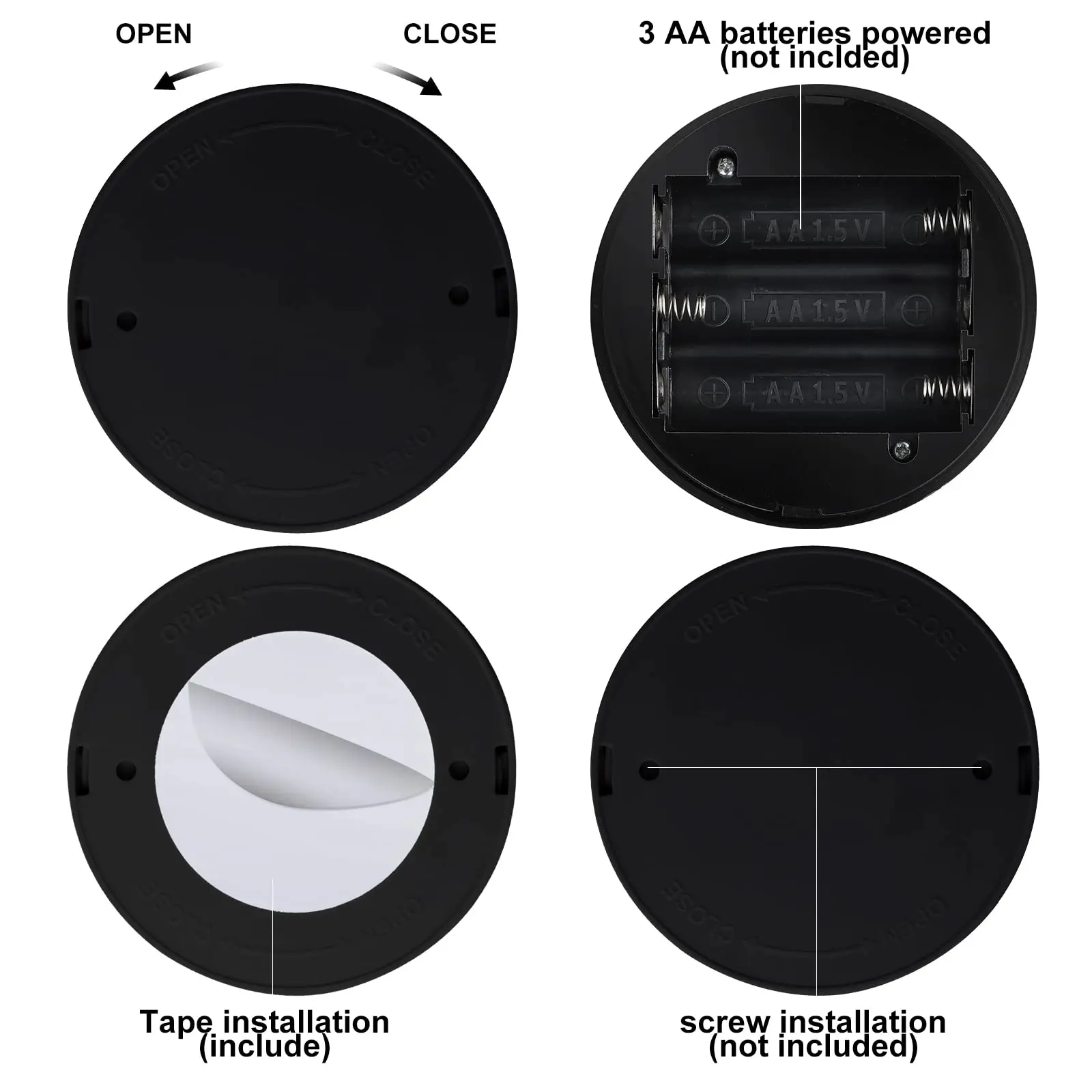 Dimmable LED Wall Sconce Remote Control 360° Rotating Bedroom Hallway Light - Image 3
