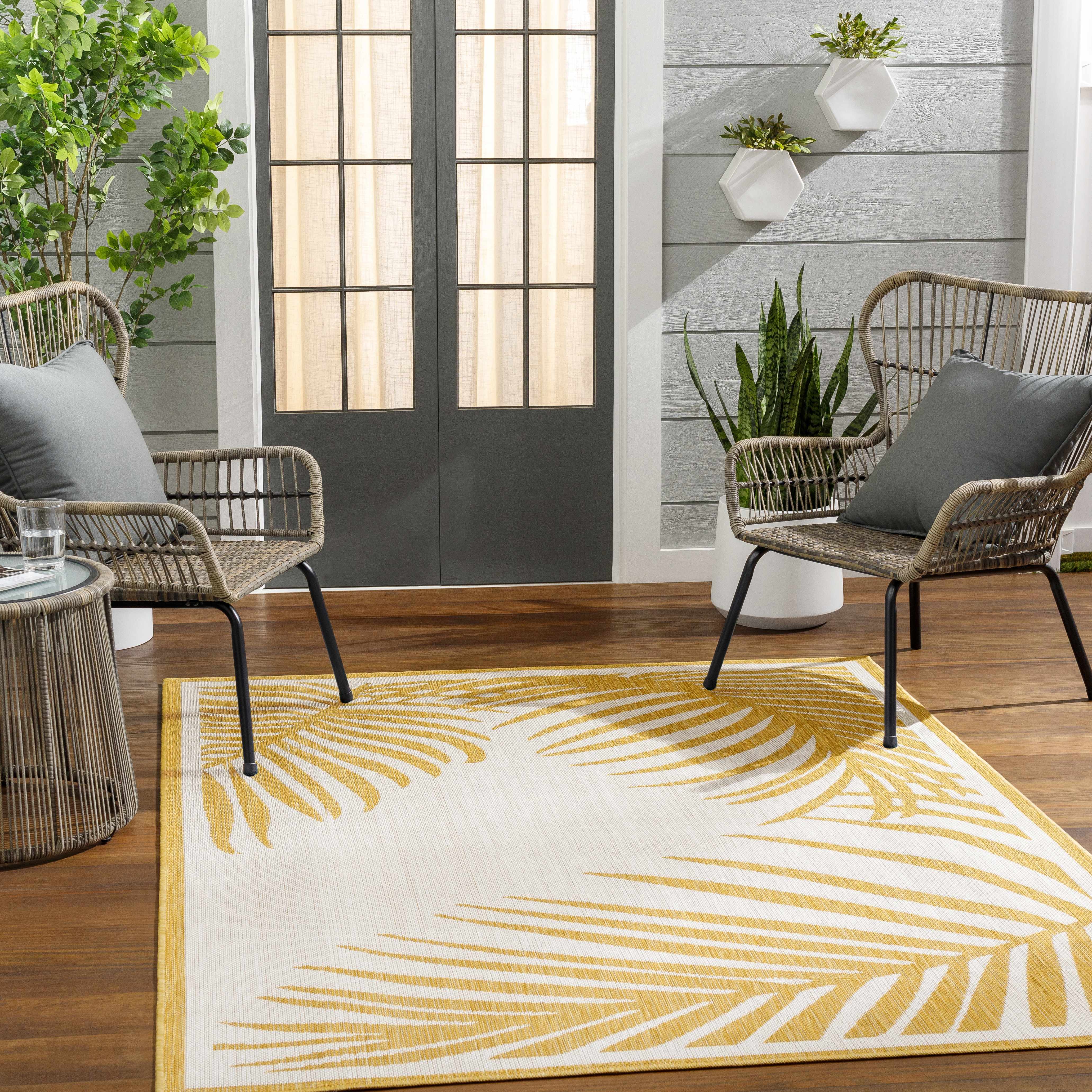Dina Mustard & Beige Area Rug - Clearance - Image 2