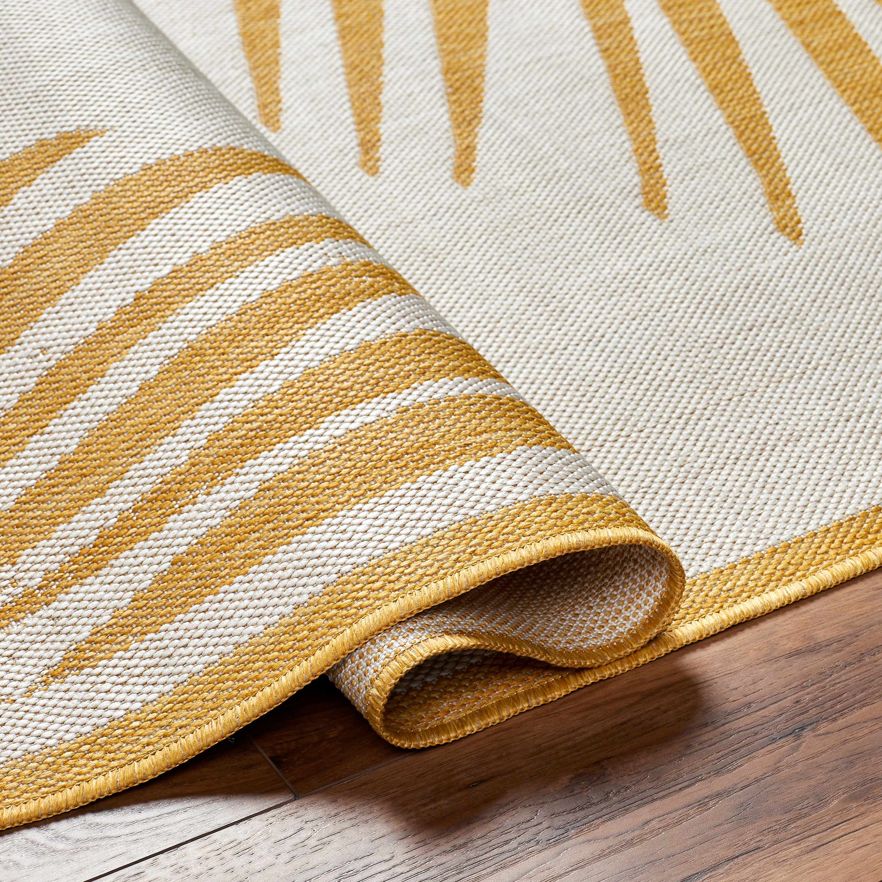 Dina Mustard & Beige Area Rug - Clearance - Image 8