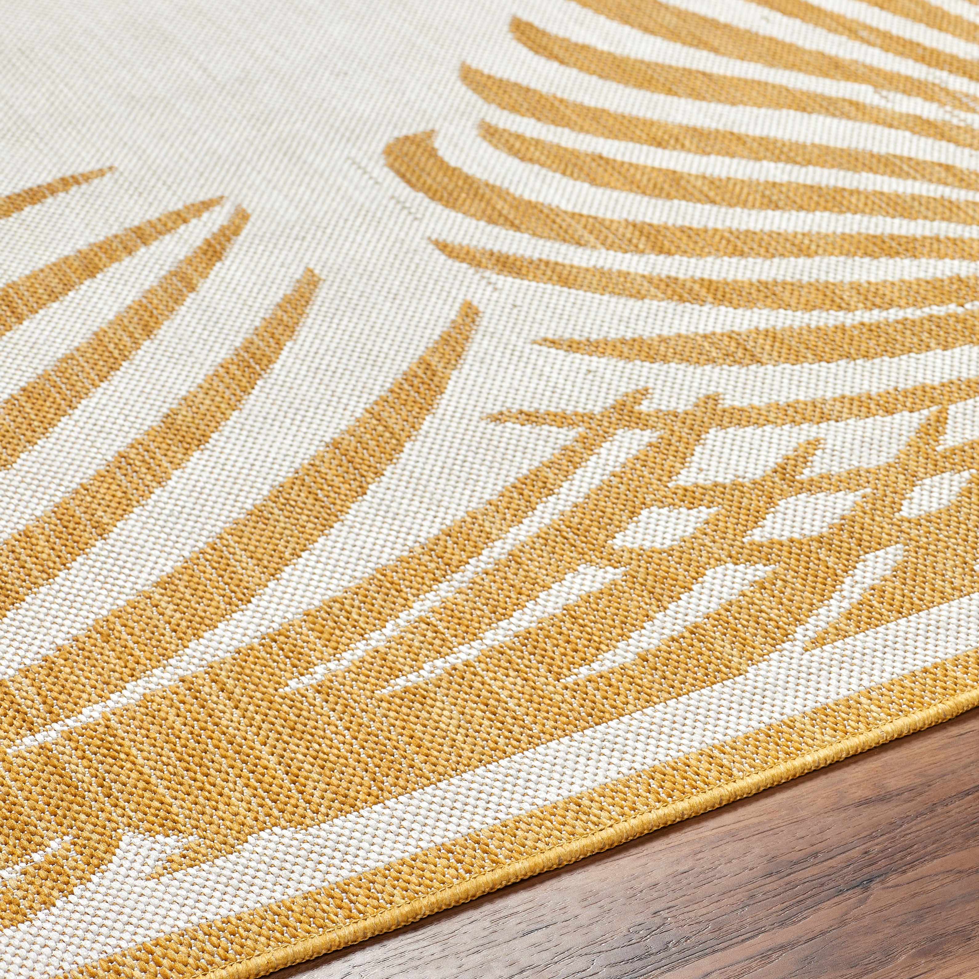 Dina Mustard & Beige Area Rug - Clearance - Image 9