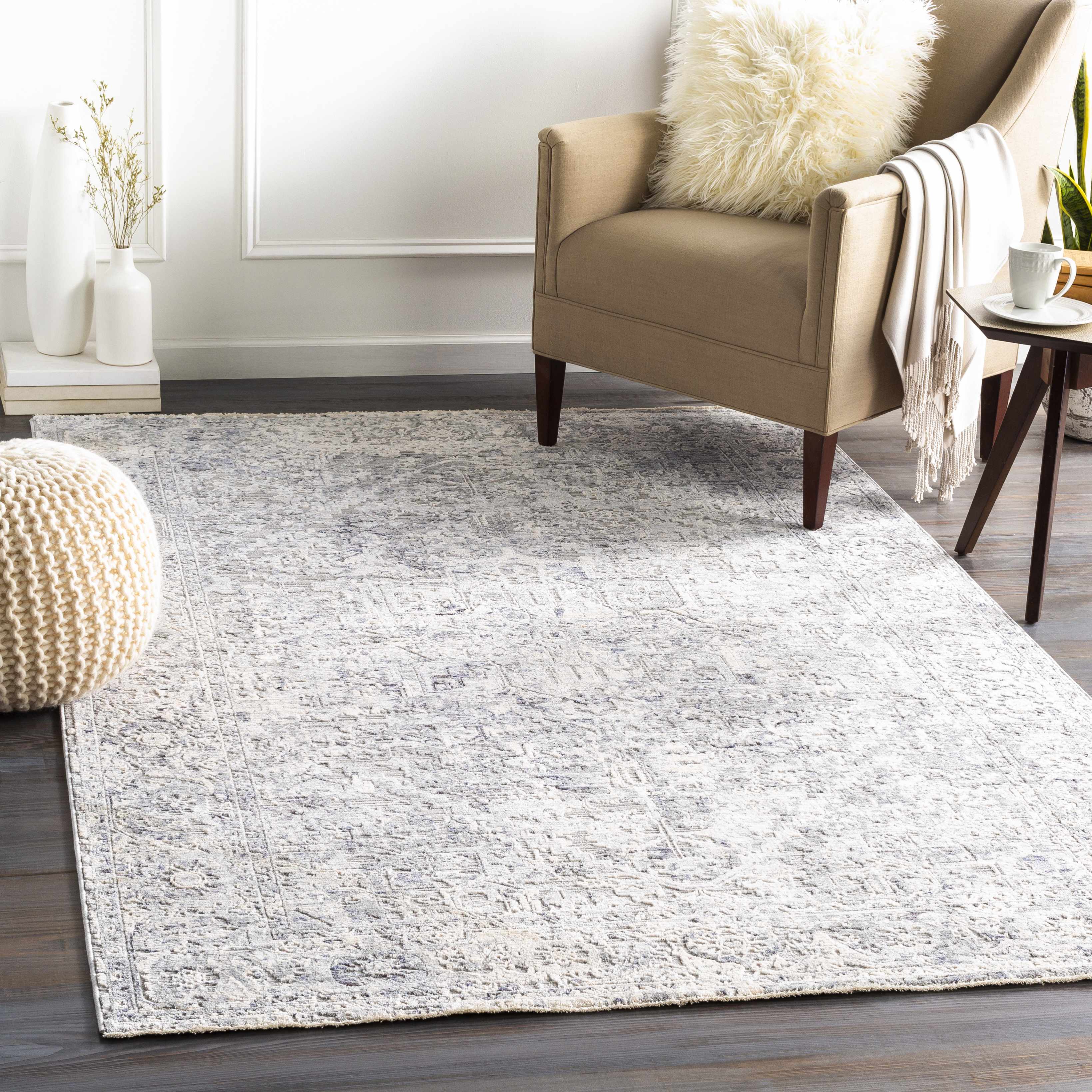 Dingwall Carved Statement Rug - Clearance - Image 2