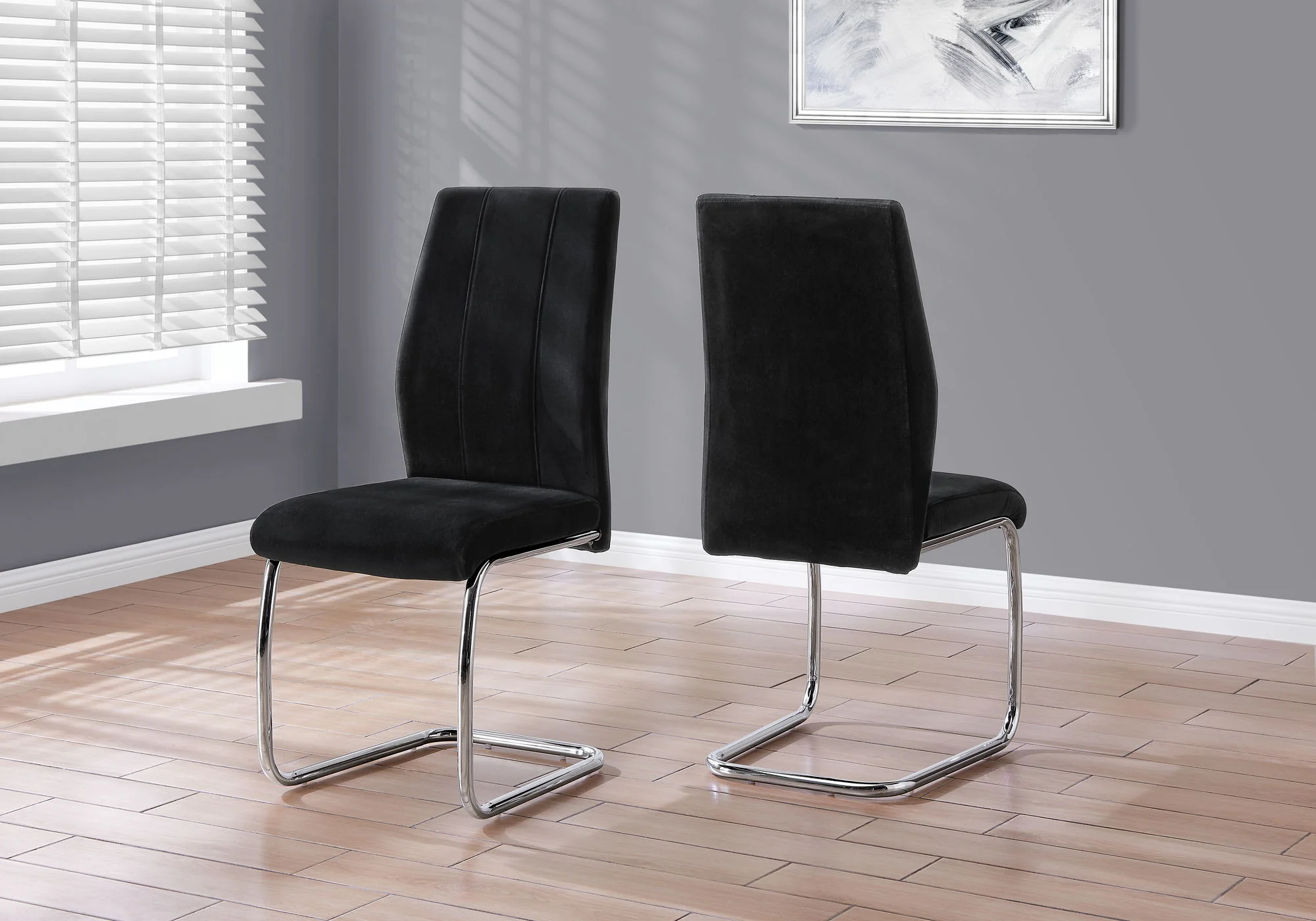 Dining Chair, Side Upholstered For Dining Room, Contemporary & Modern (Set of 2) - Image 3