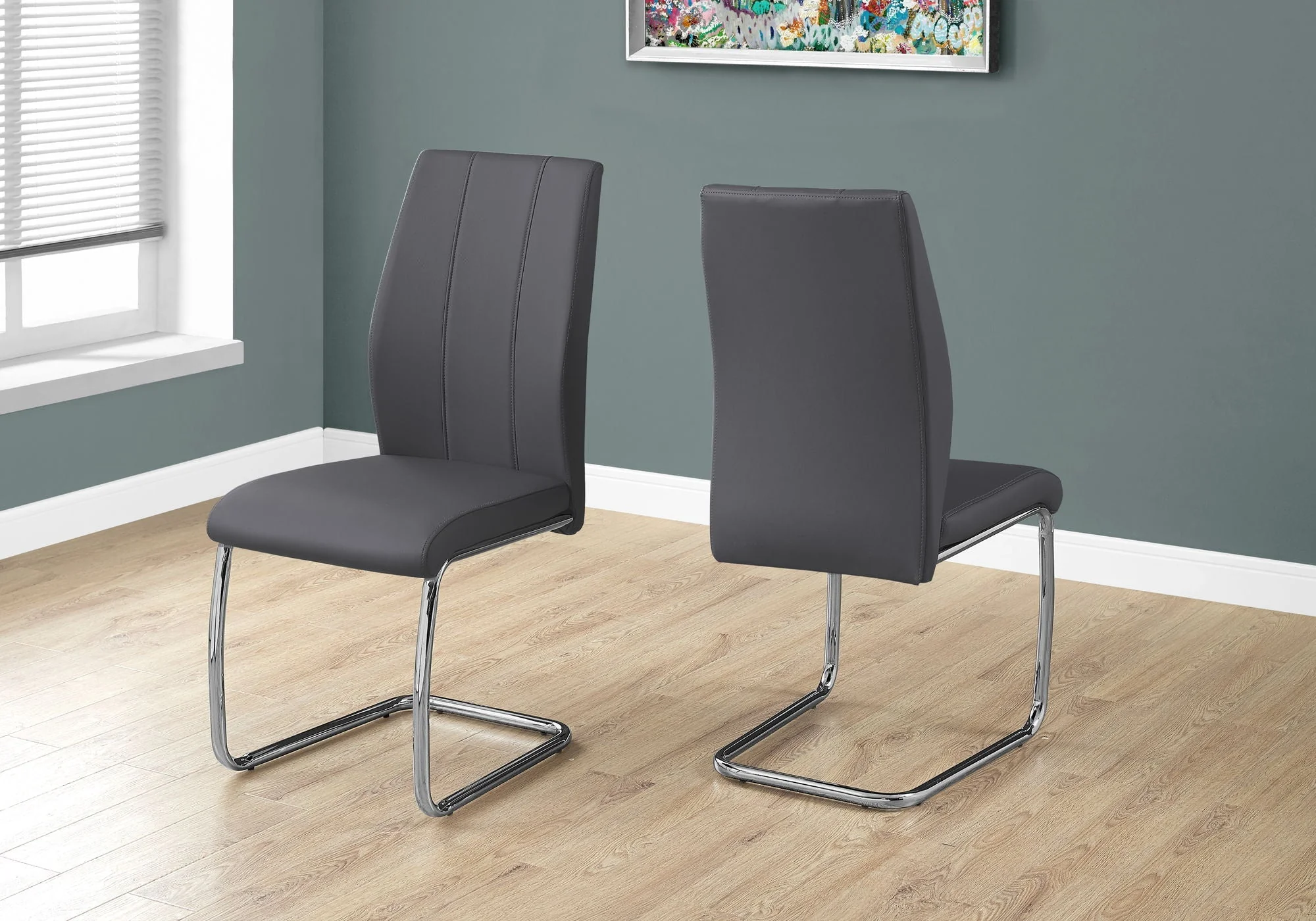 Dining Chair, Side Upholstered For Dining Room, Contemporary & Modern (Set of 2) - Image 4