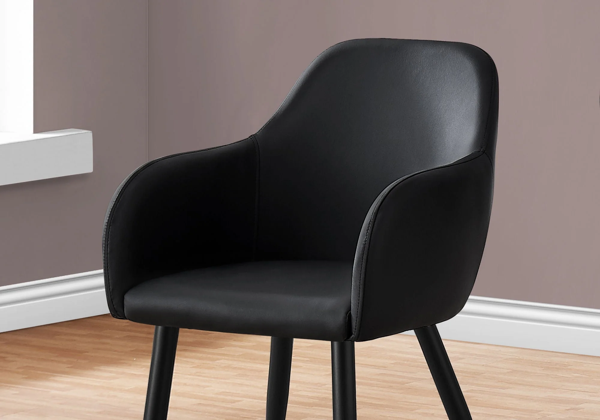 Dining Chair Side, Upholstered For Dining Room, Contemporary & Modern (Set of 2) - Image 3