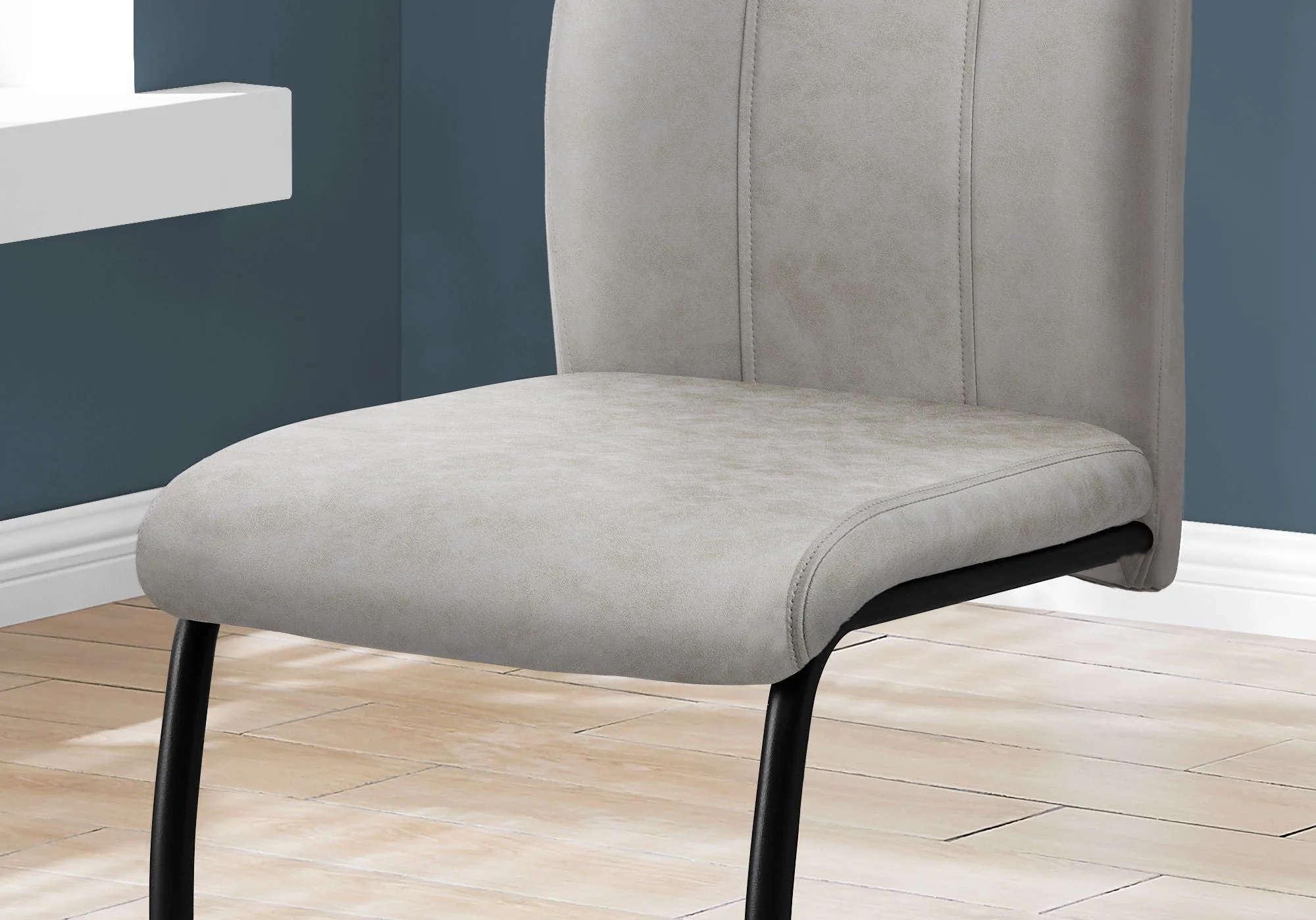 Dining Chair, Side, Upholstered For Dining Room, Contemporary & Modern (Set of 2) - Image 6