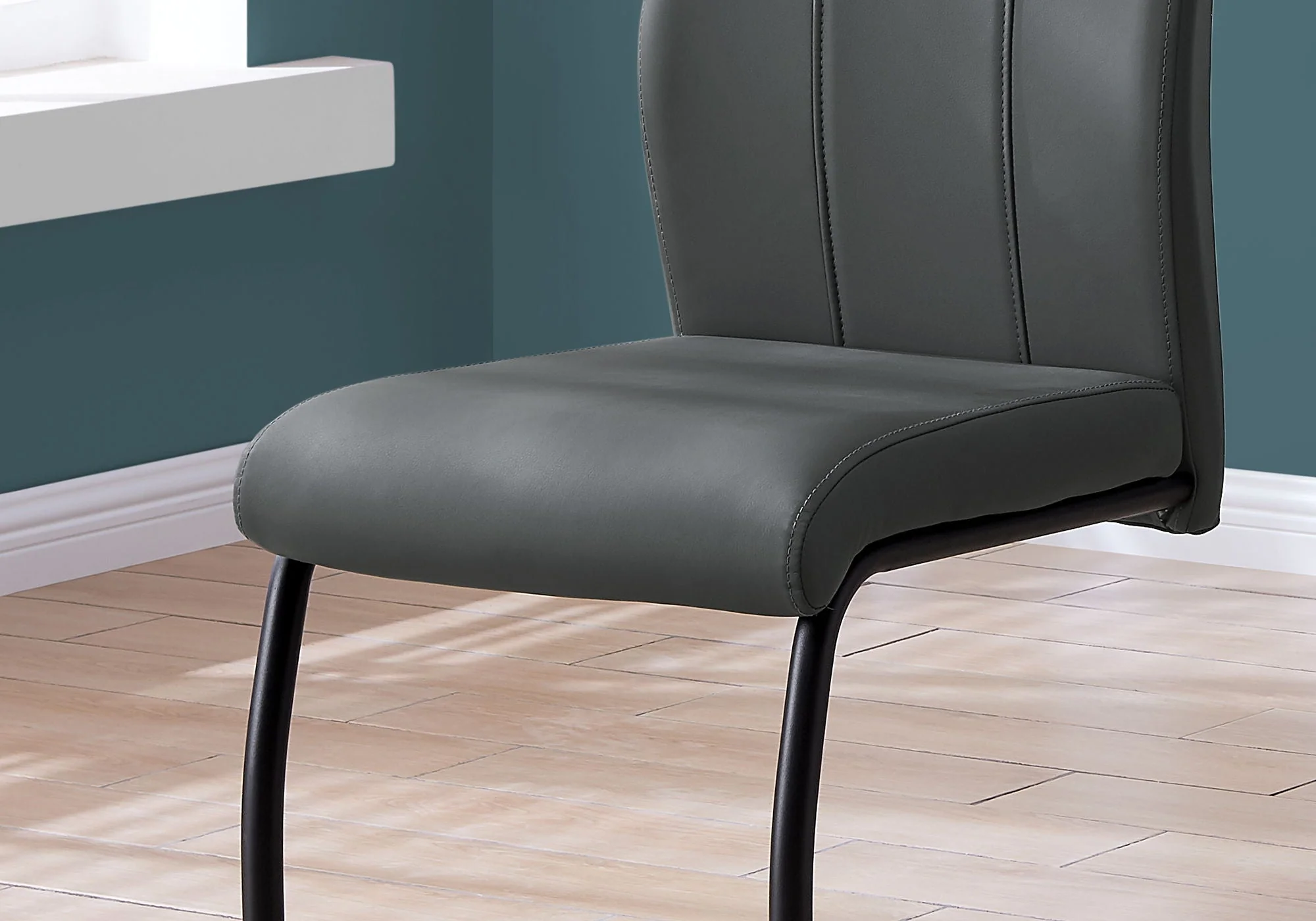 Dining Chair, Side, Upholstered For Dining Room, Contemporary & Modern (Set of 2) - Image 8