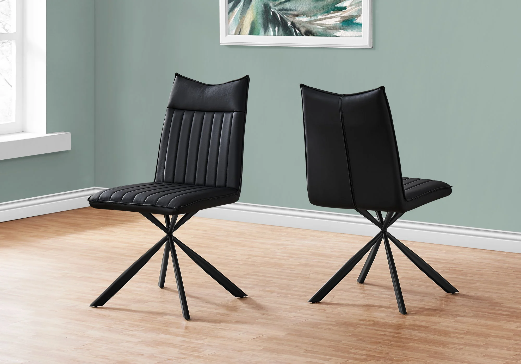 Dining Chair, Side, Upholstered For Dining Room, Modern - Image 2