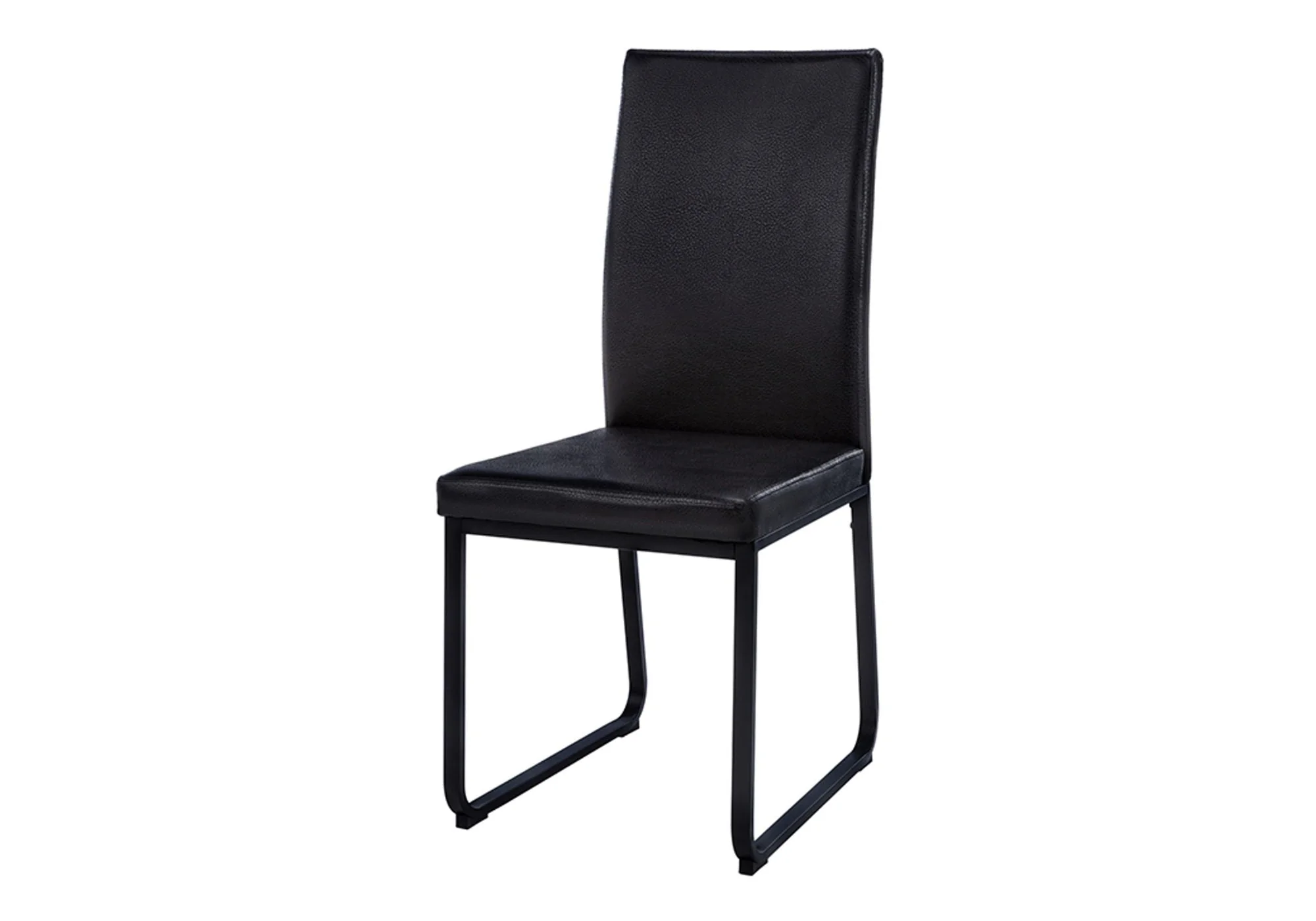 Dining Chair Side Upholstered, For Dining Room (Set of 2) - Black - Image 4