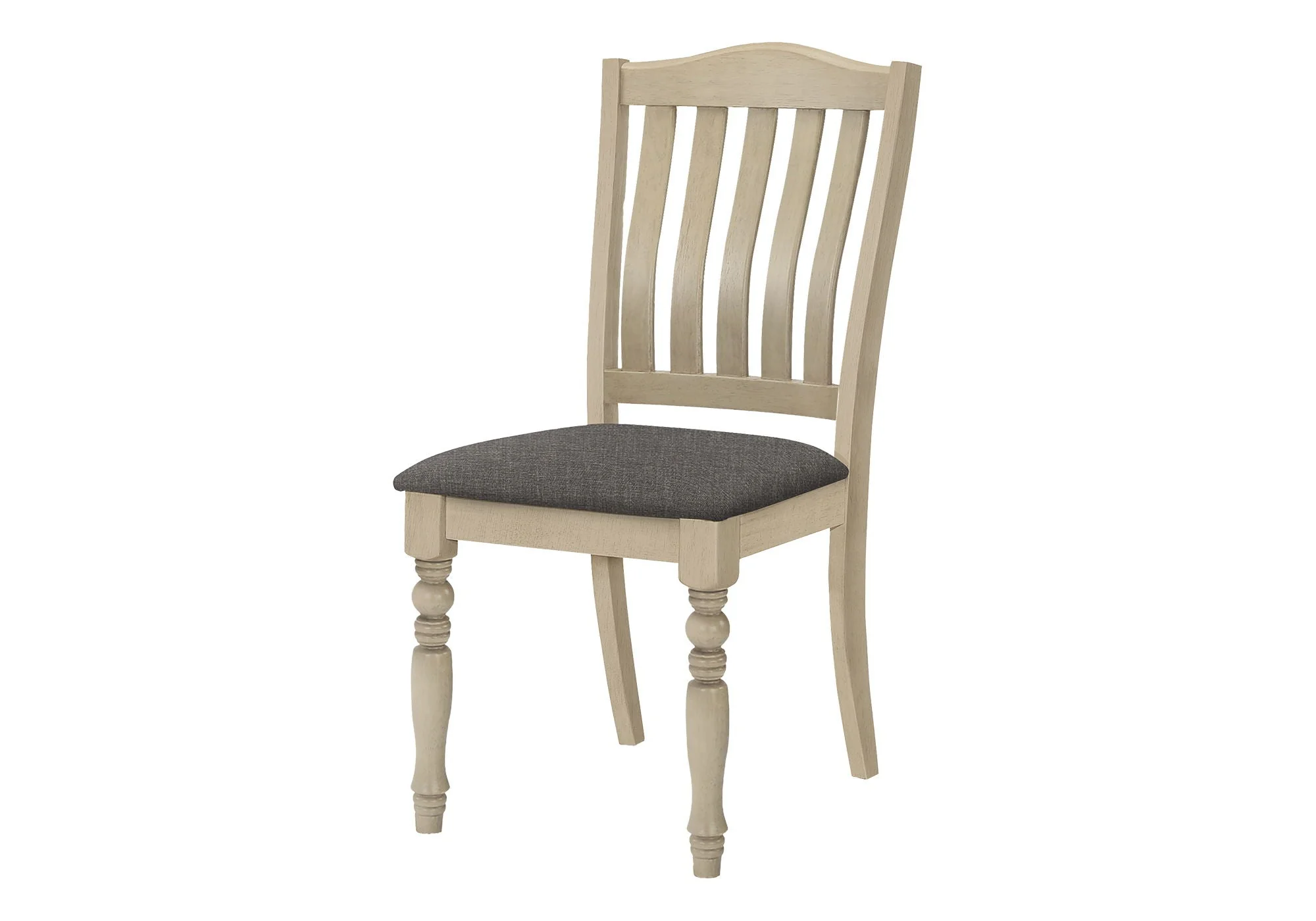 Dining Chair, Upholstered, Side, Transitional (Set of 2) - Gray - Image 3