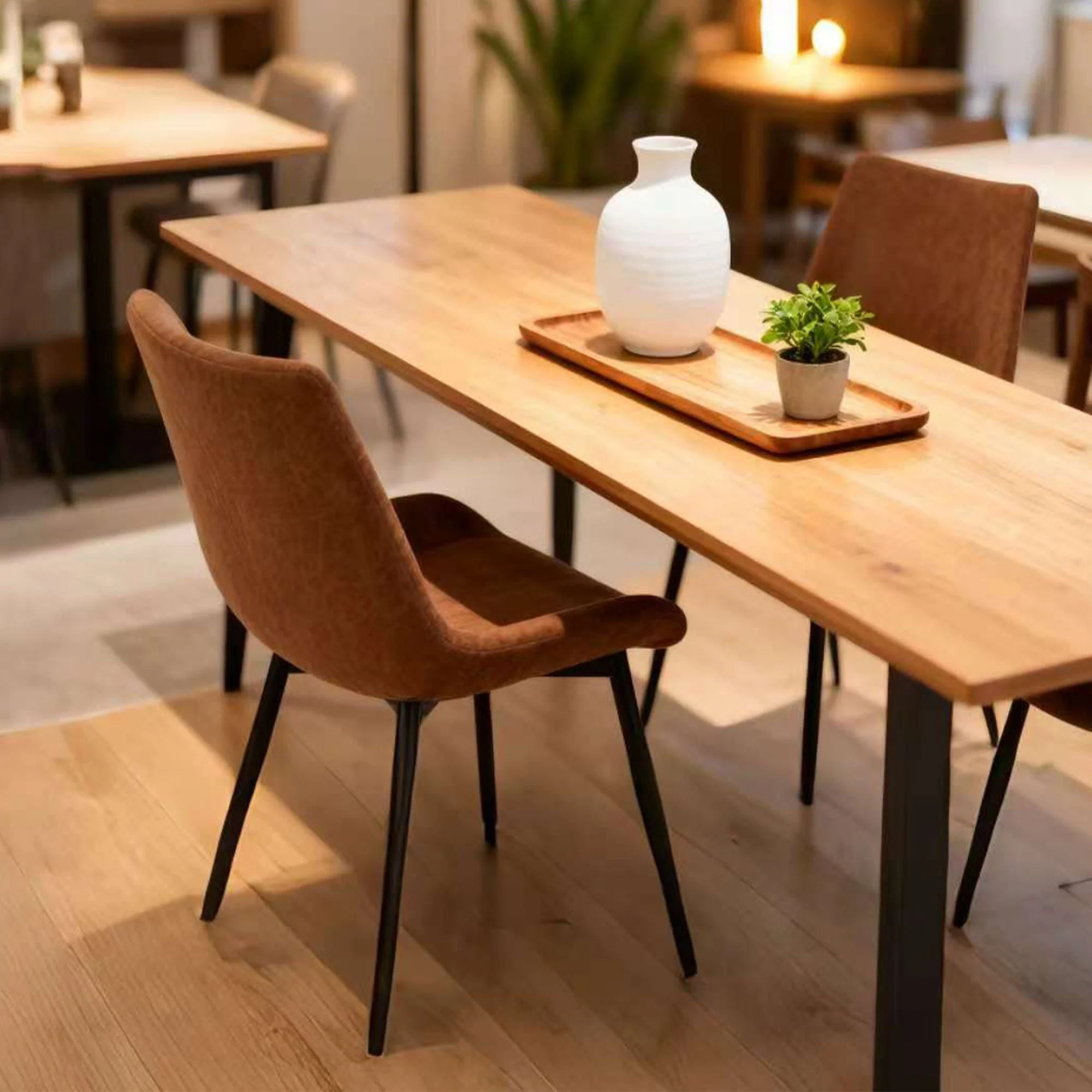 Dining Chairs (Set of 4) - Brown - Image 3