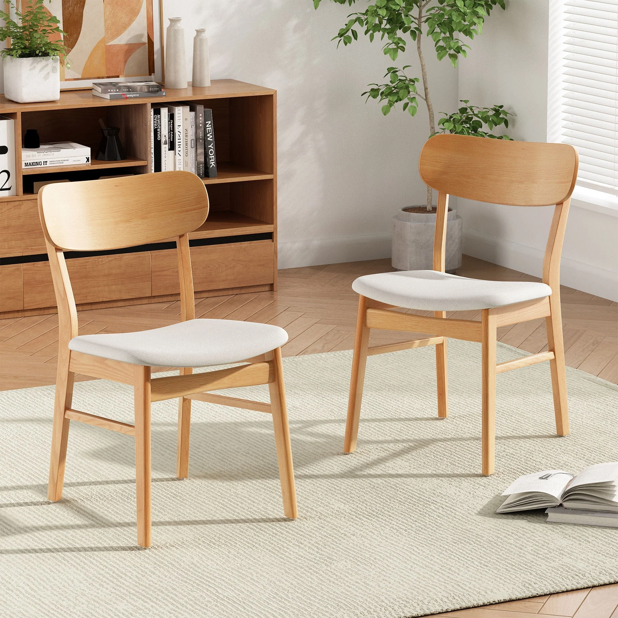 Dining Chairs With Cushioned Seat (Set of 2) - Image 3