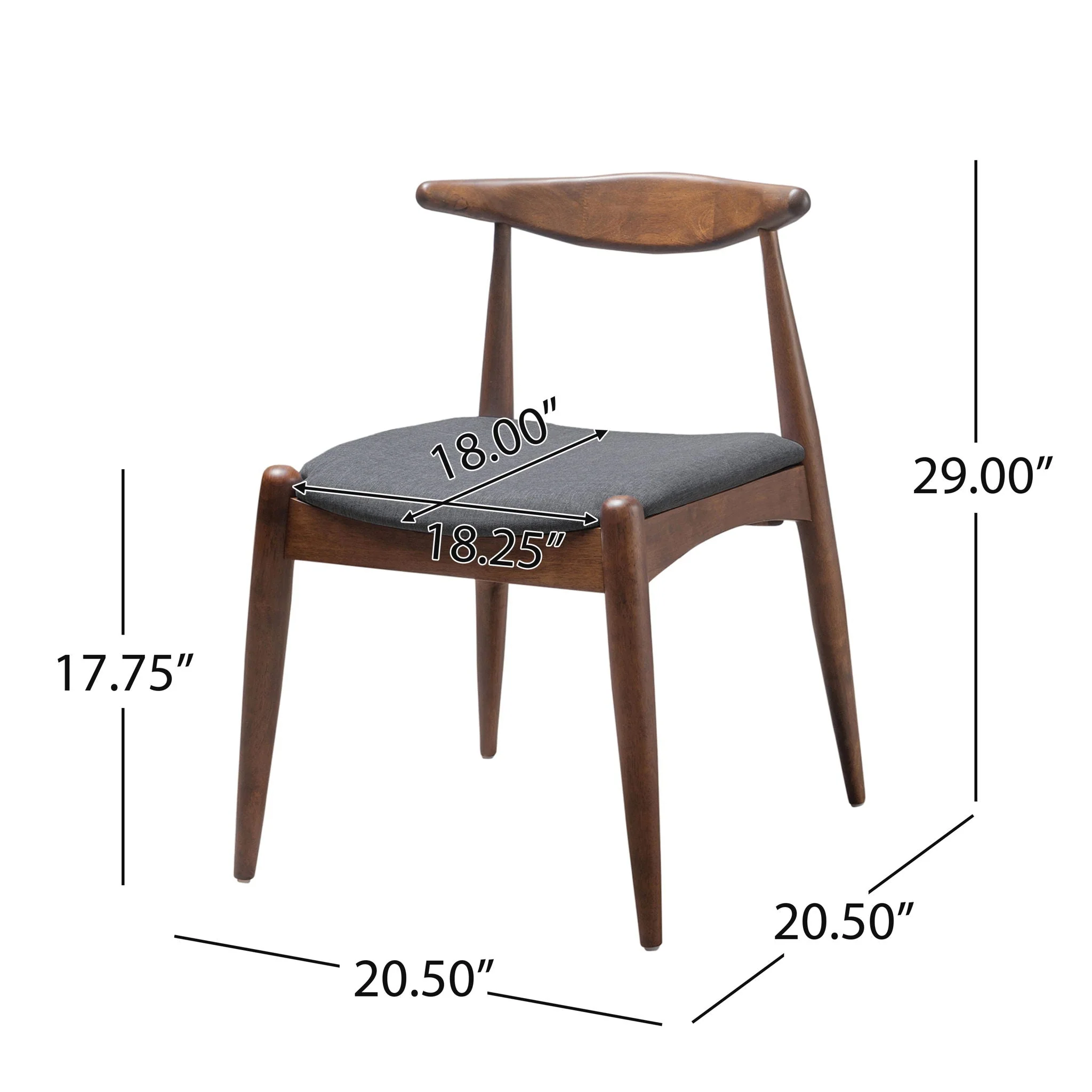 Dining Chairs With Ergonomic Backrest & Comfort Cushions (Set of 2) - Image 6