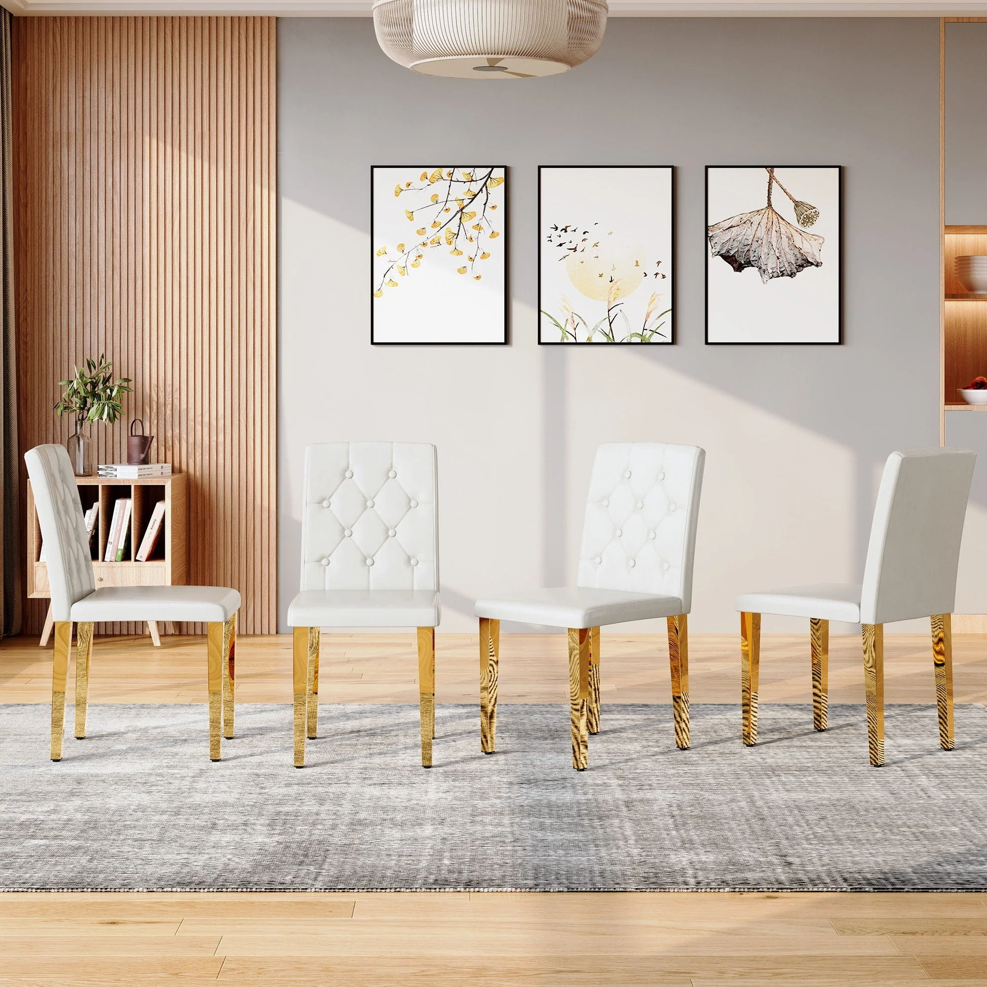 Dining Chairs With Ergonomic Buckle Backrest Comfort - Image 6