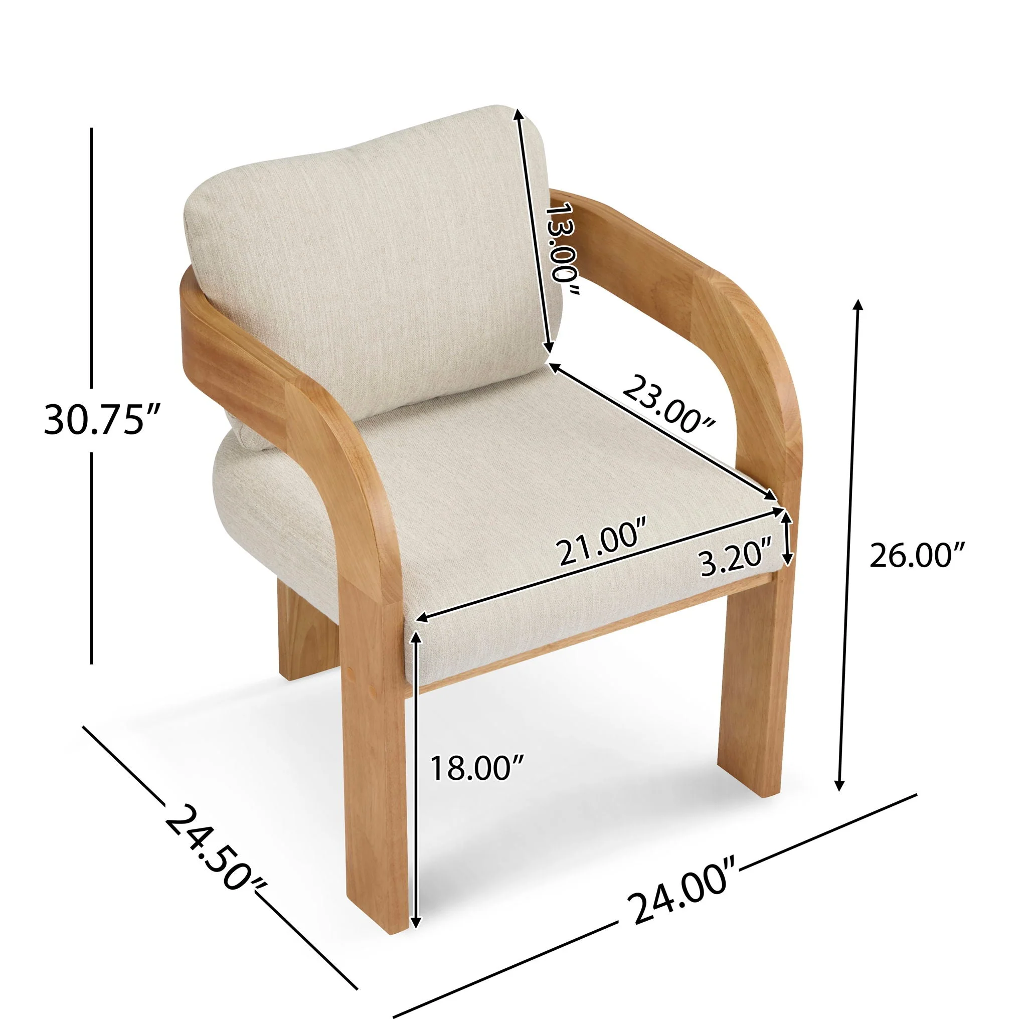 Dining Chairs With Pillow Back (Set of 2) - Image 4