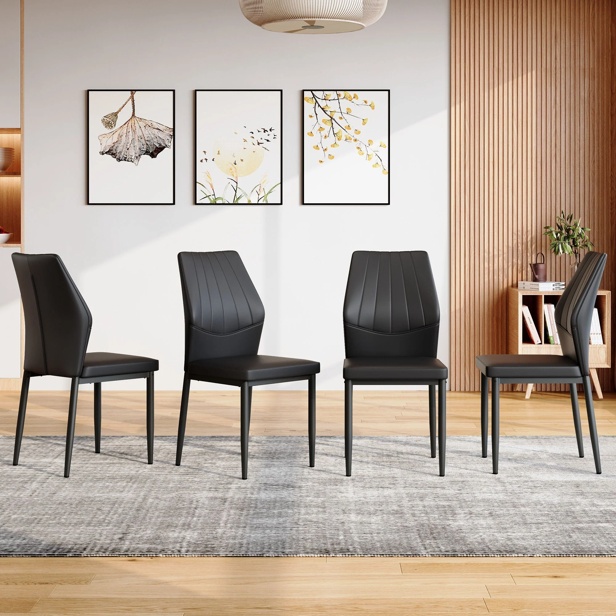 Dining Chairs with Shell Pattern, Comfort, and Style - Image 10