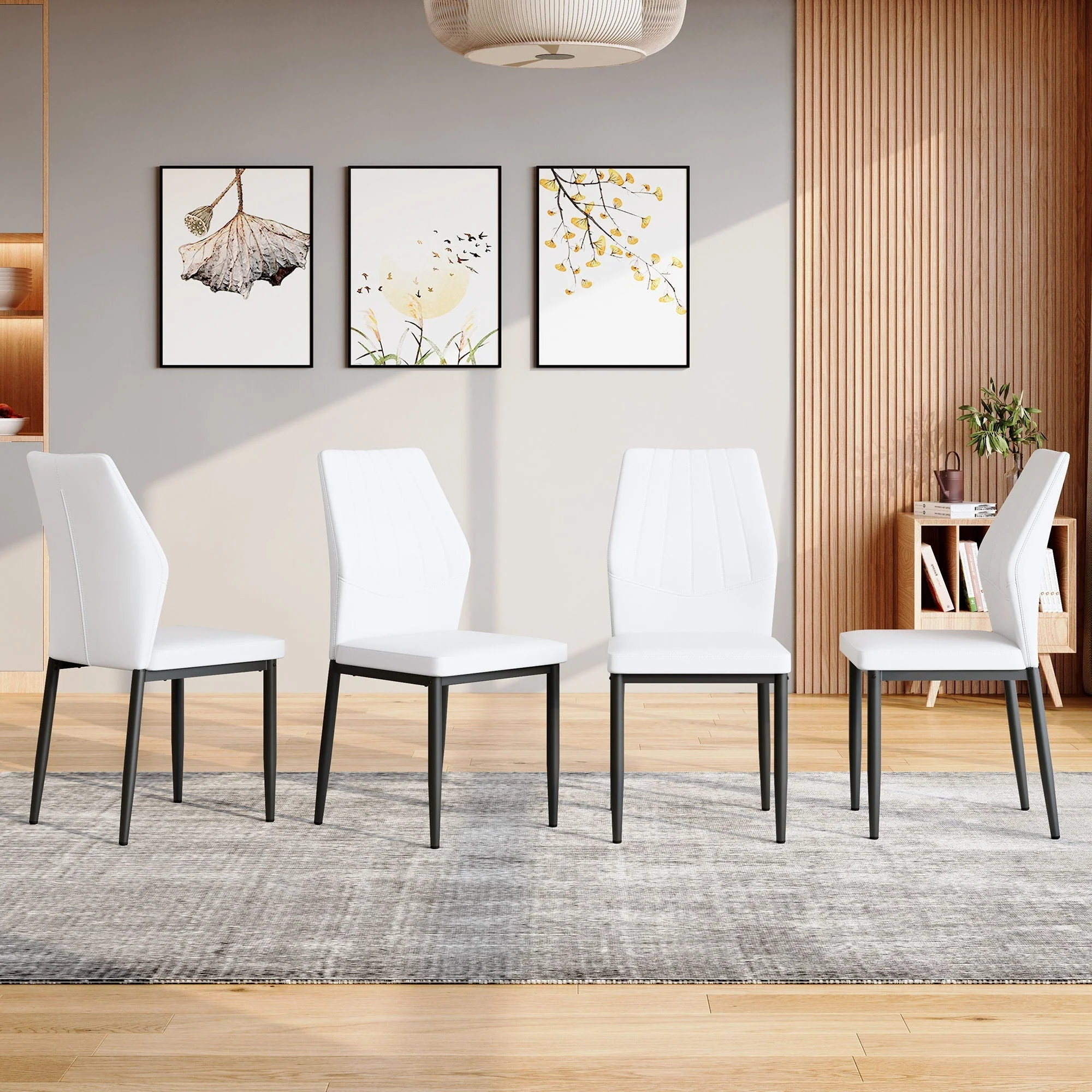 Dining Chairs with Shell Pattern, Comfort, and Style - Image 14