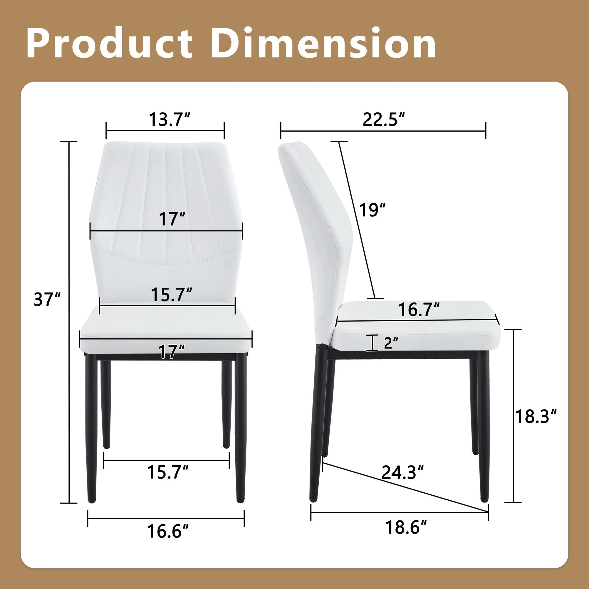 Dining Chairs with Shell Pattern, Comfort, and Style - Image 6
