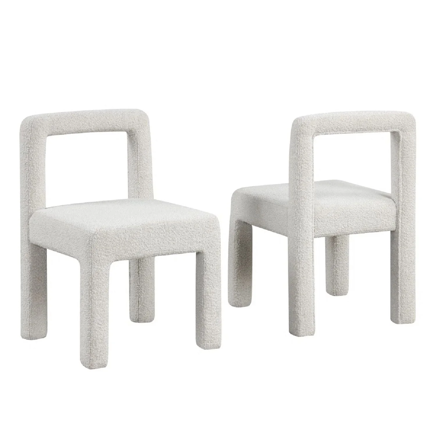 Dining Chairs With Square Open Back (Set of 2) - Image 2