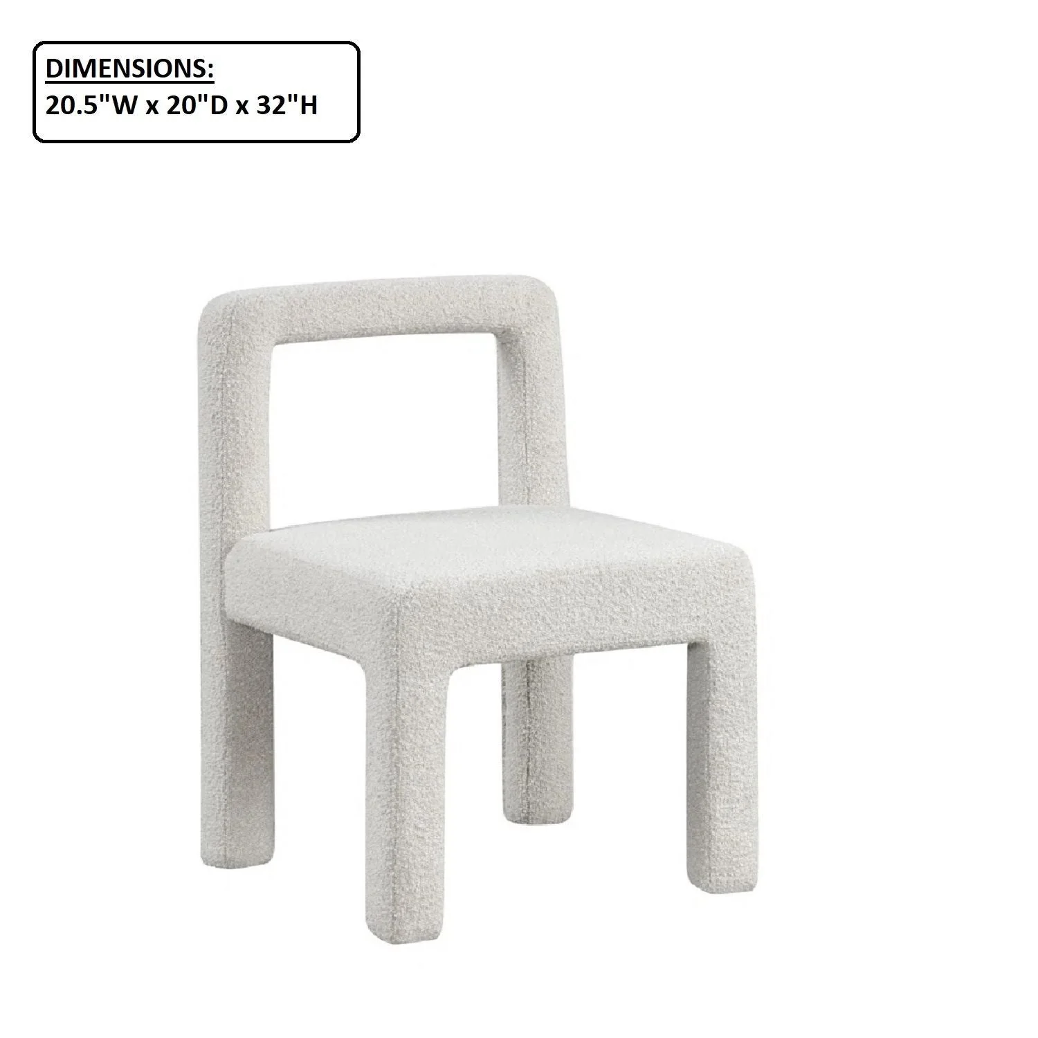 Dining Chairs With Square Open Back (Set of 2) - Image 3