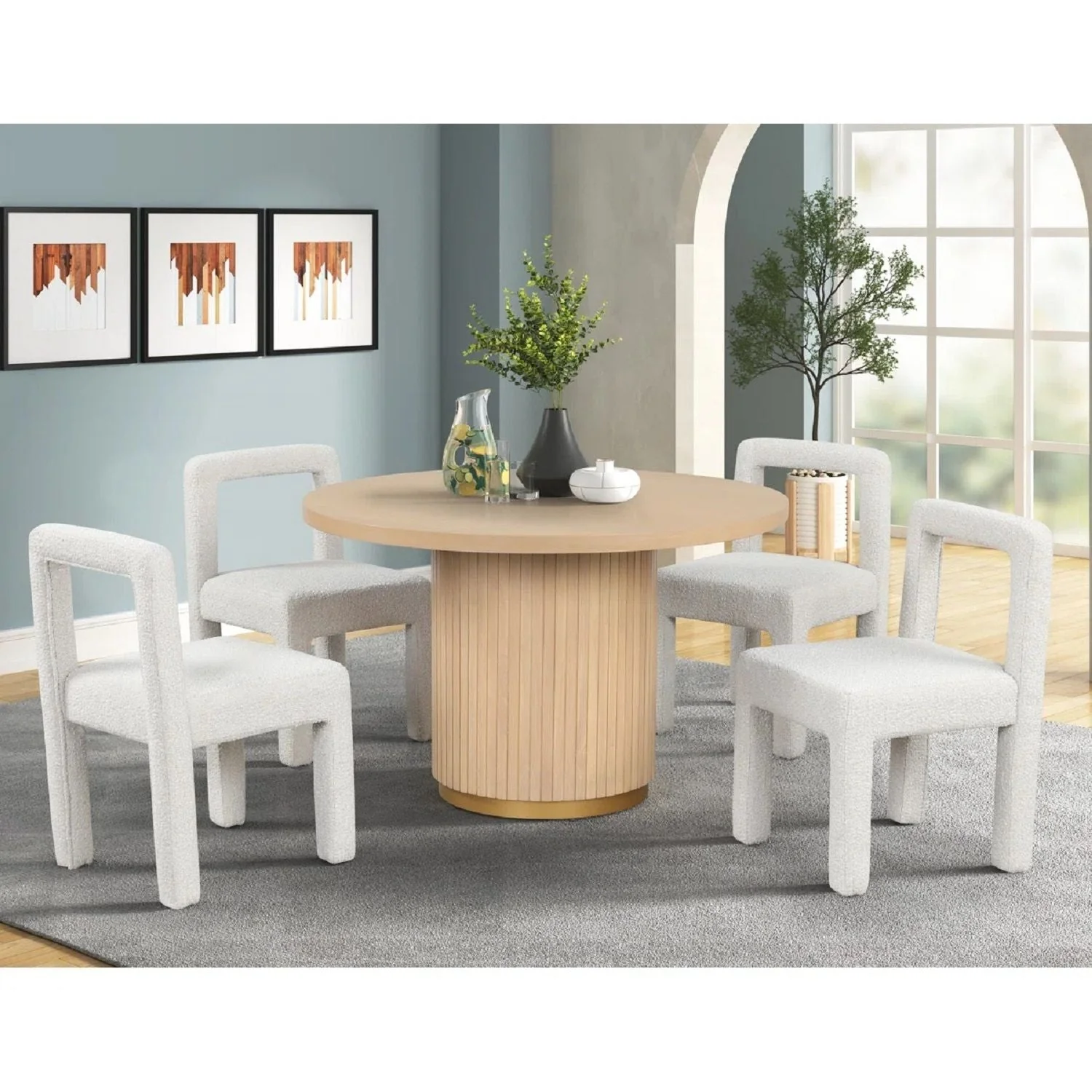 Dining Chairs With Square Open Back (Set of 2) - Image 4
