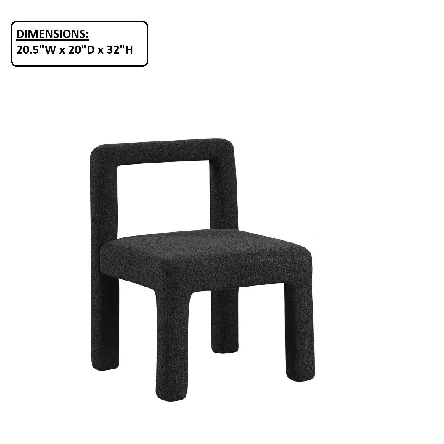 Dining Chairs With Square Open Back (Set of 2) - Image 6