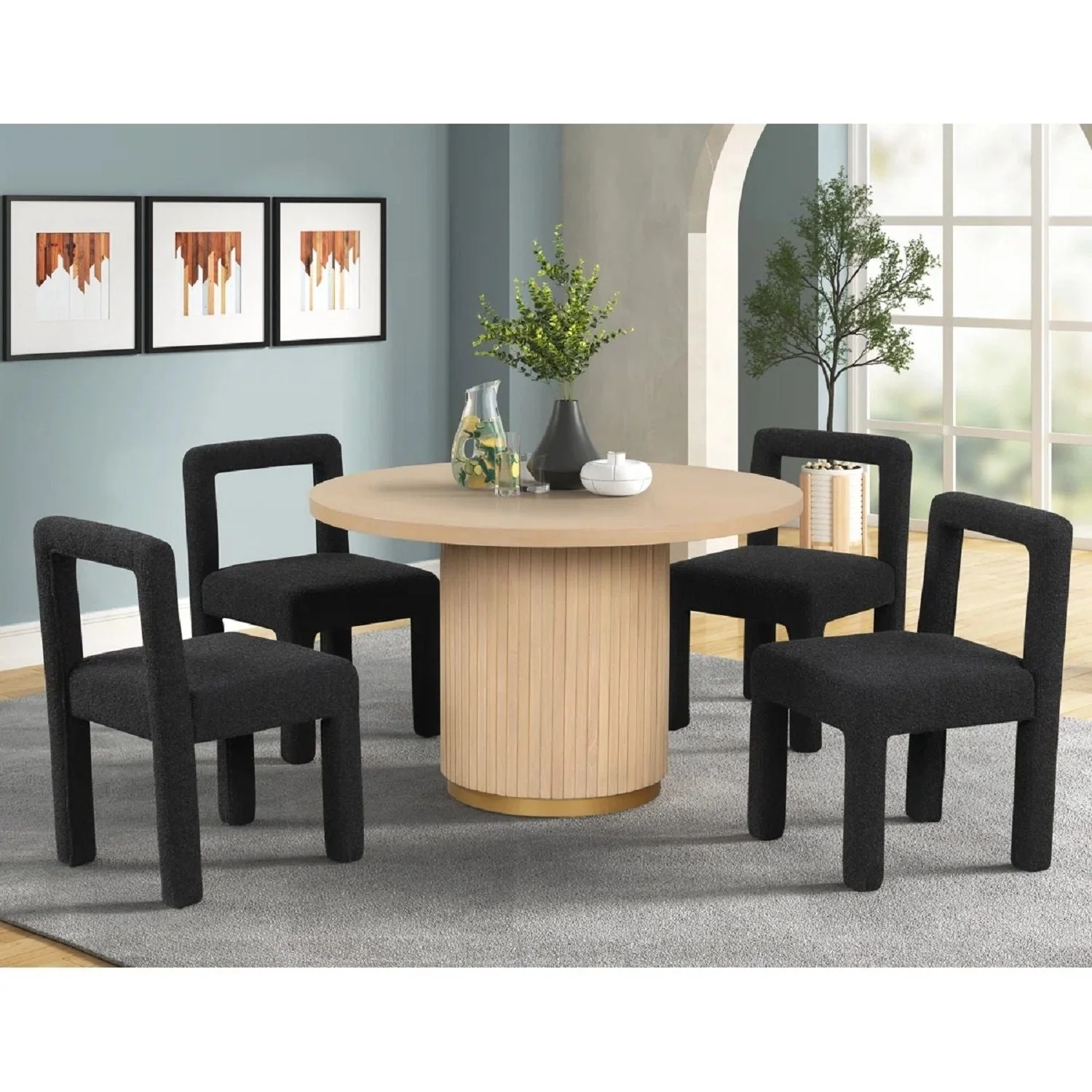 Dining Chairs With Square Open Back (Set of 2) - Image 7