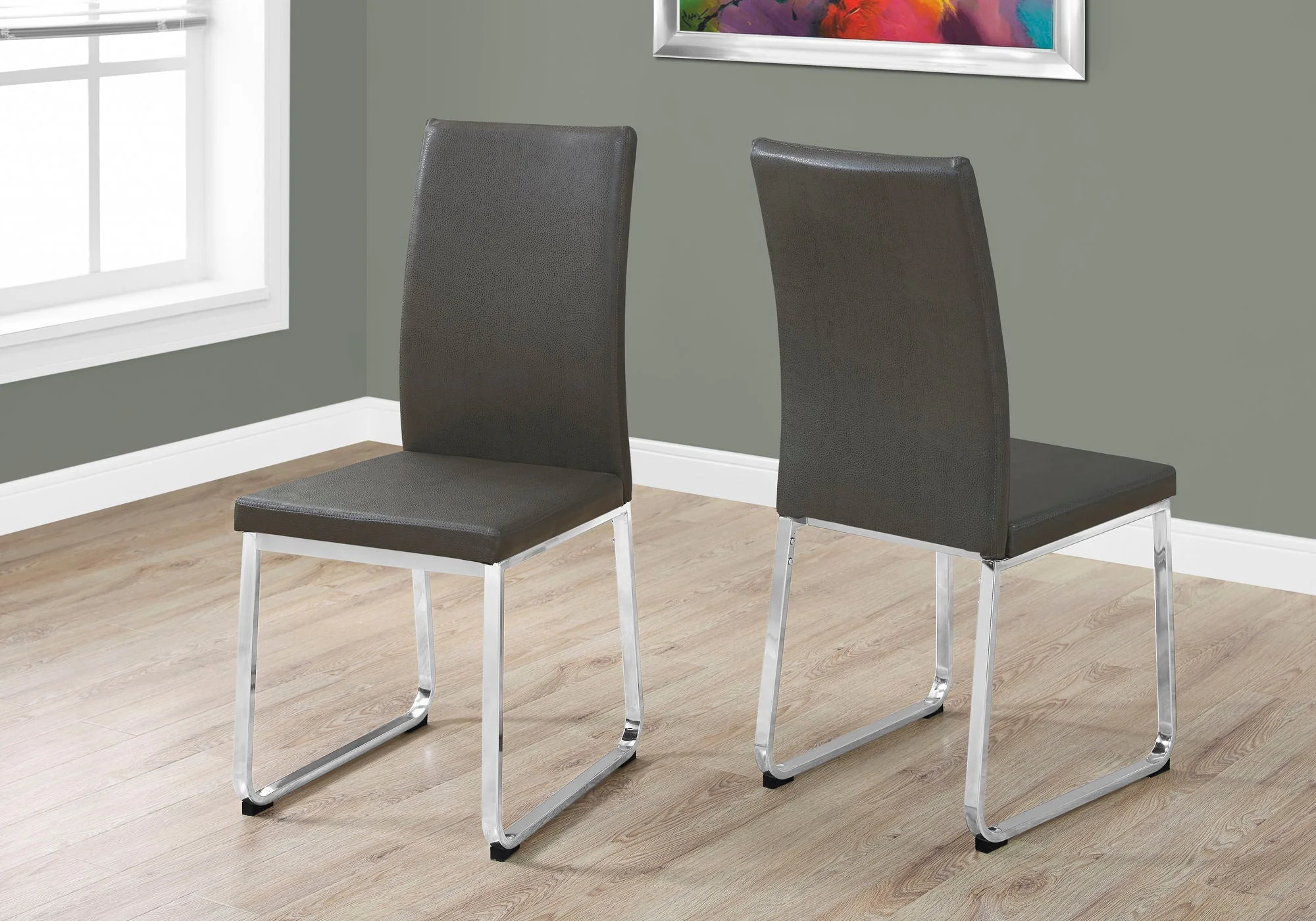 Dining Side Chair, Upholstered For Dining Room, Modern (Set of 2) - Image 2