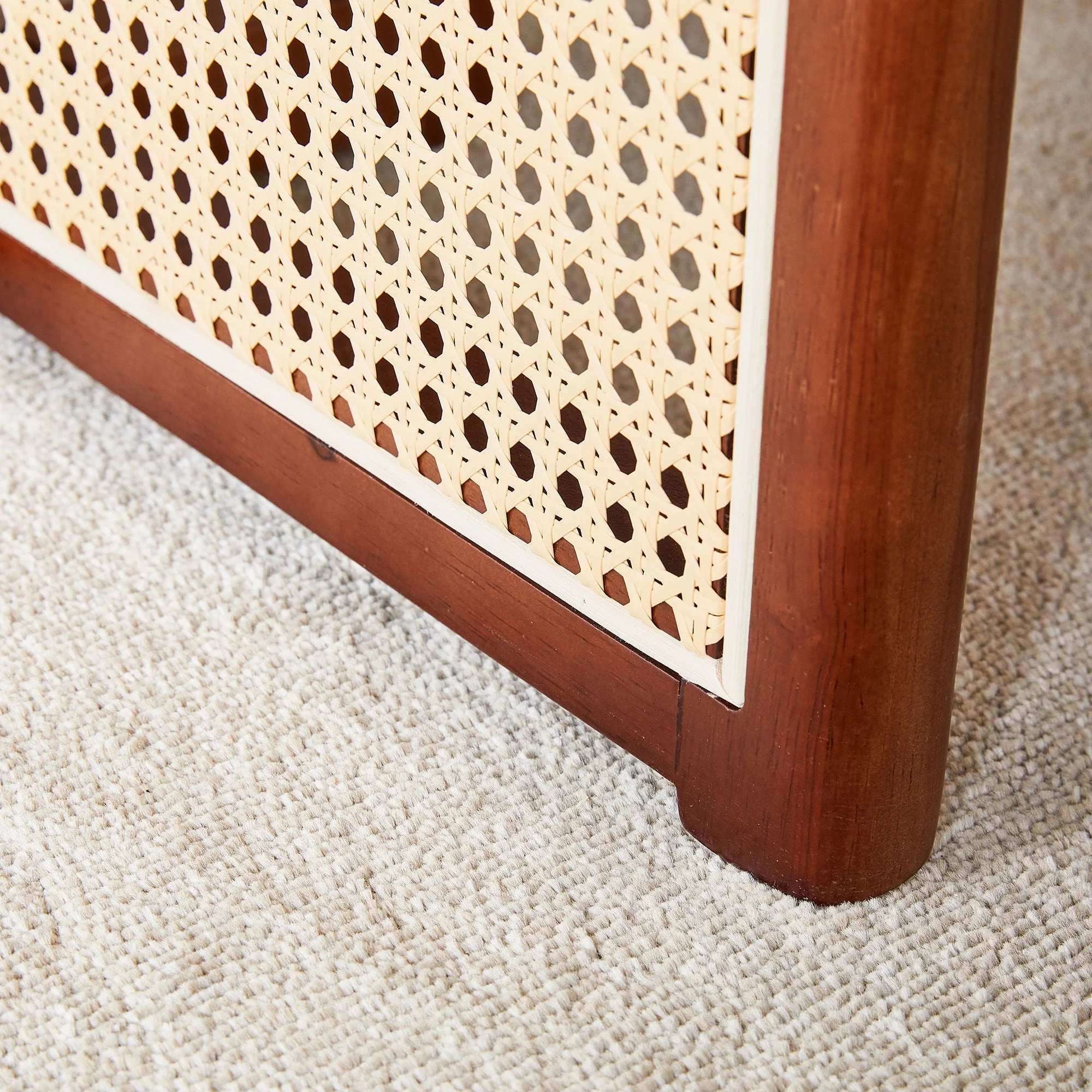 Dining Table With Imitation Rattan Design For Dining Room - Image 15