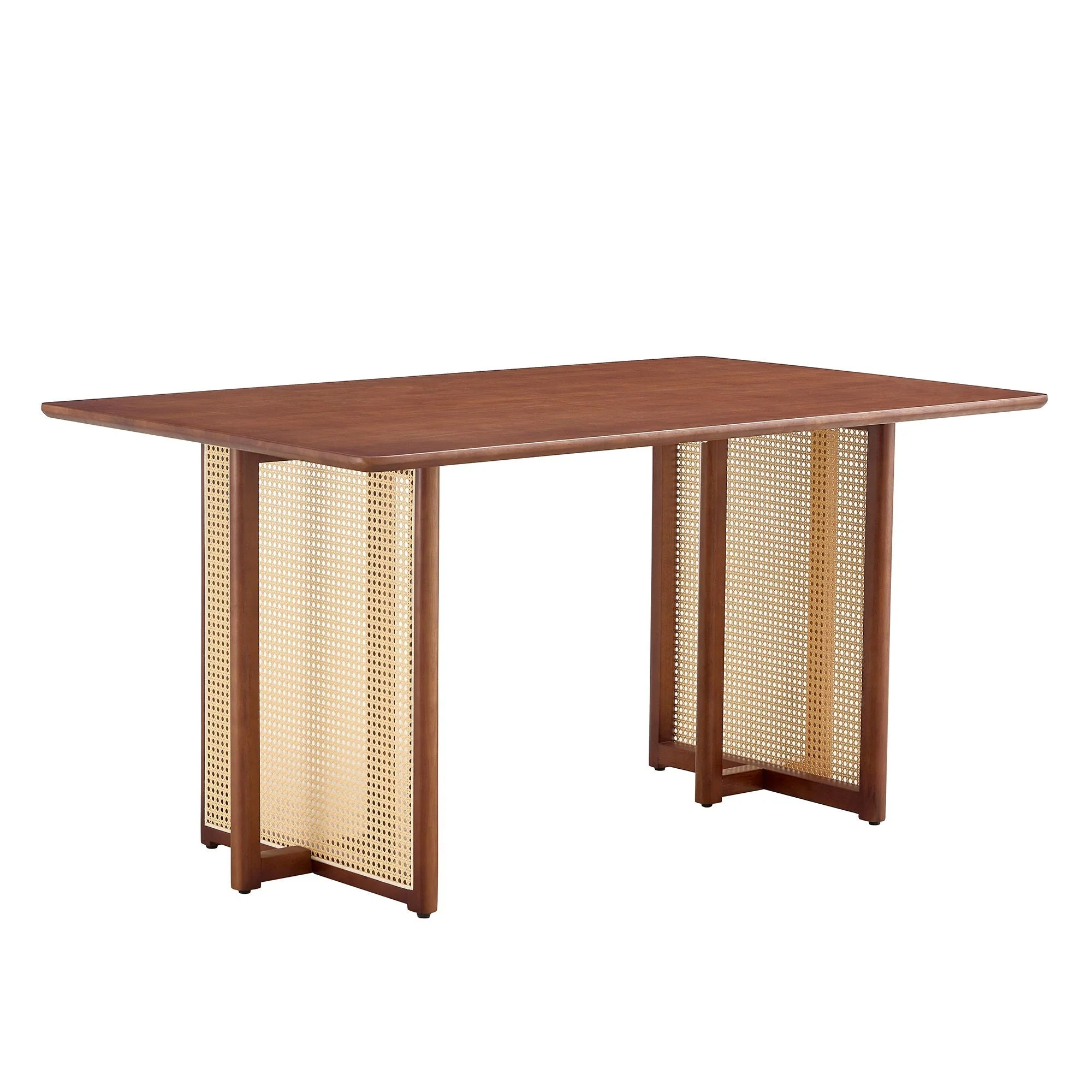 Dining Table With Imitation Rattan Design For Dining Room - Image 2