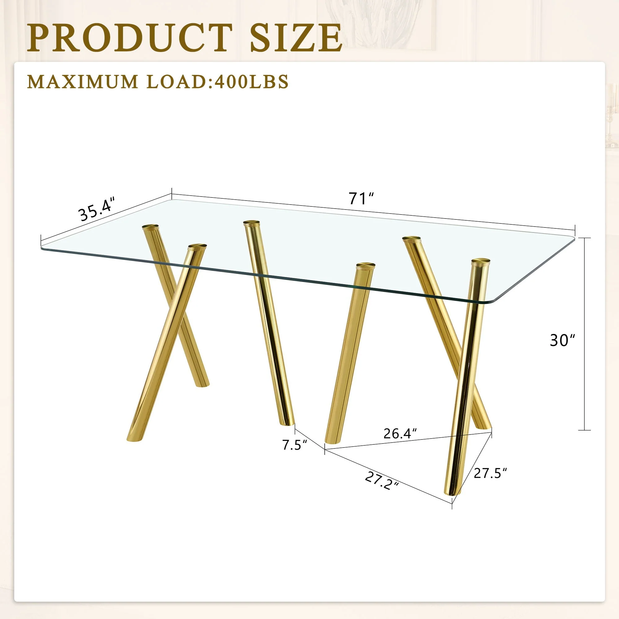 Dining Table With Transparent Surface - Image 5