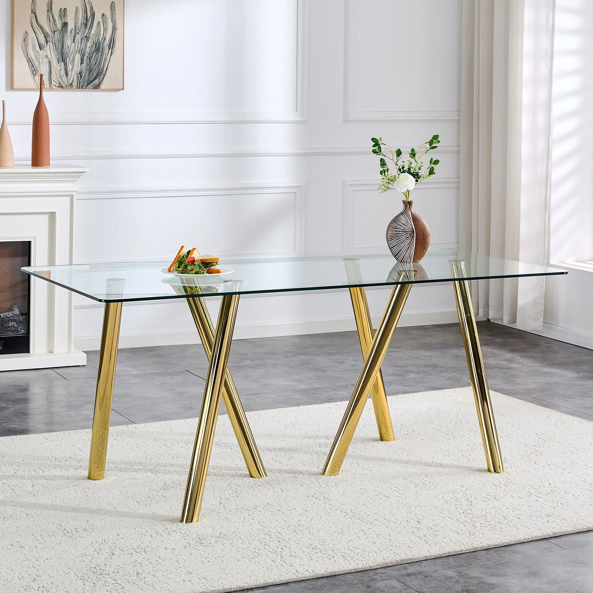 Dining Table With Transparent Surface - Image 6