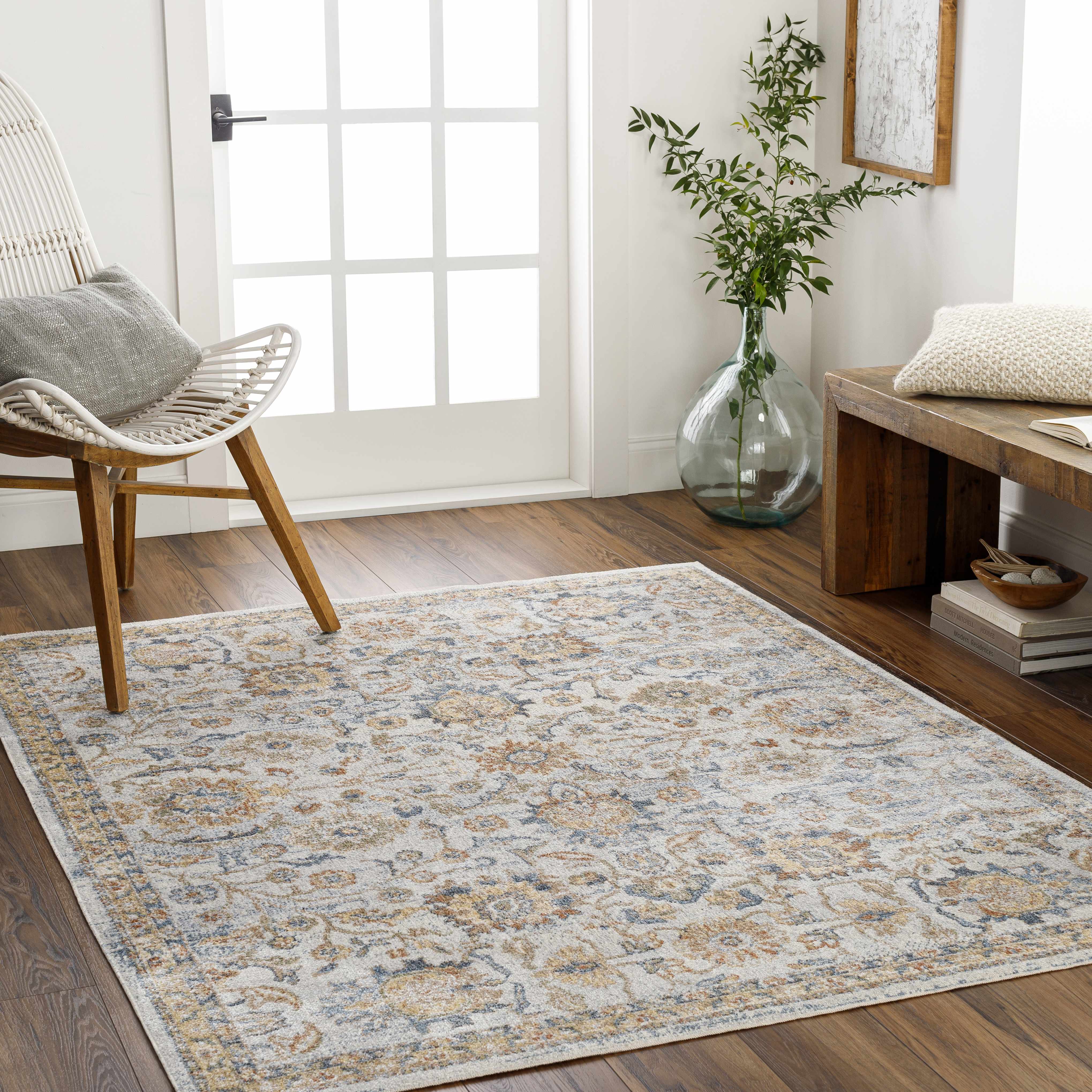 Dion Washable Floral Rug - Image 18