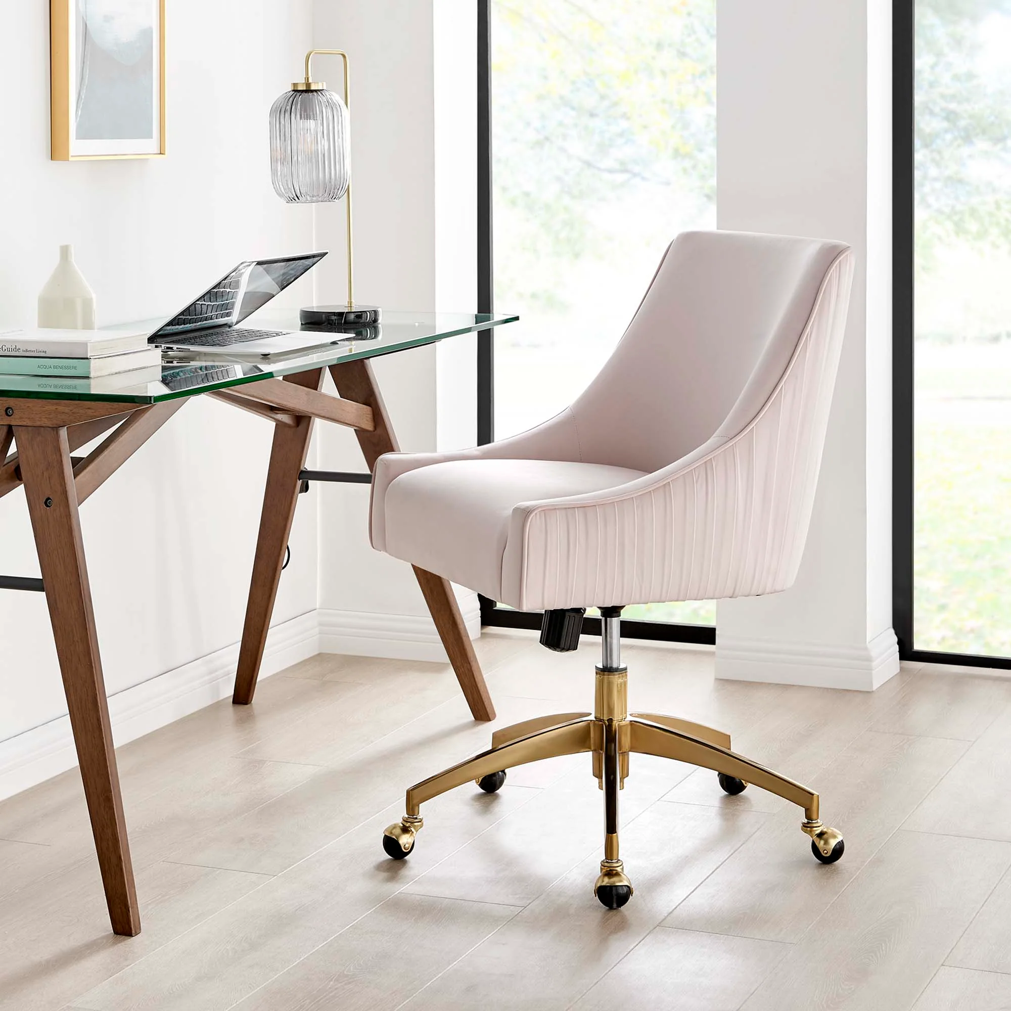 Discern Performance Velvet Office Chair by Modway - Image 10