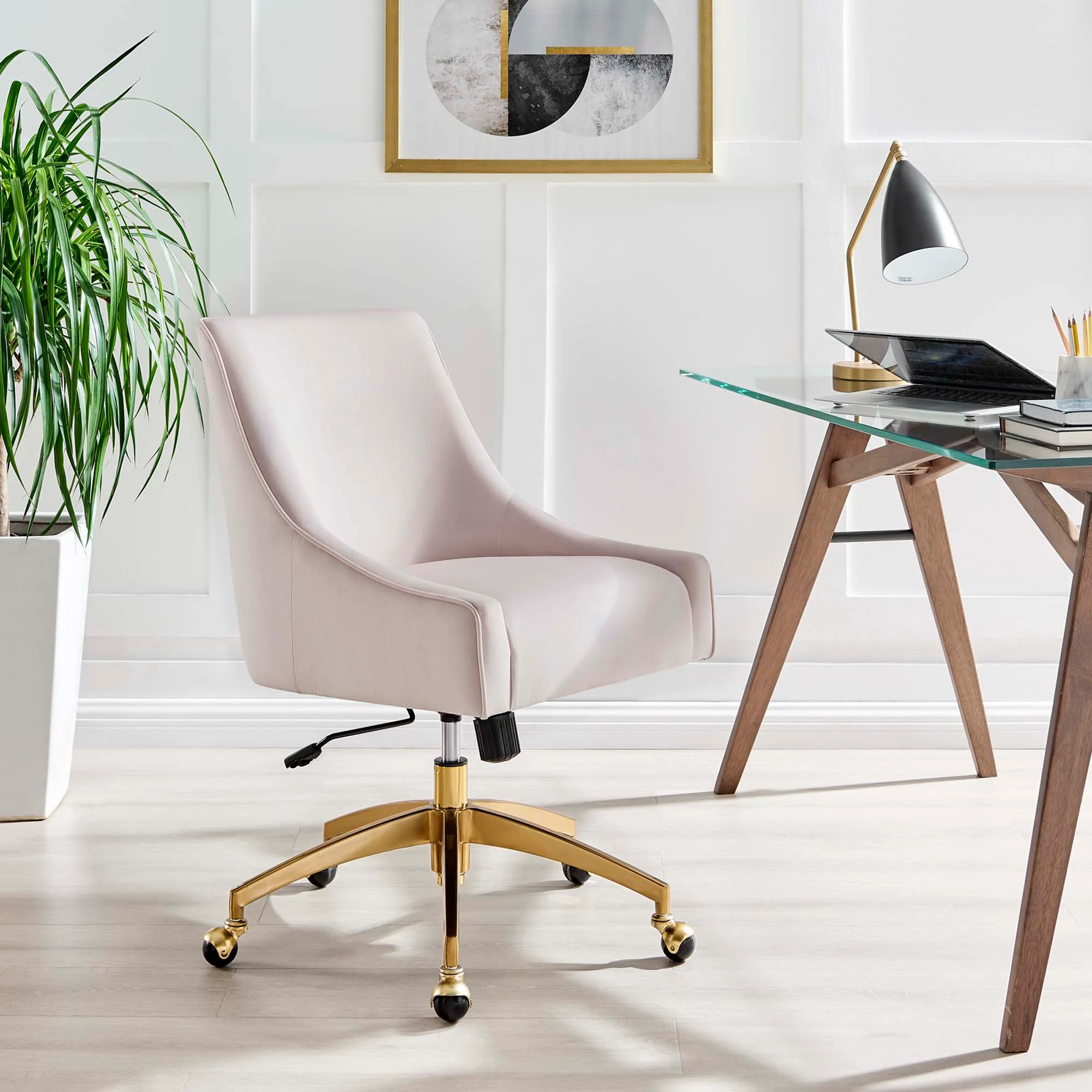 Discern Performance Velvet Office Chair by Modway - Image 11