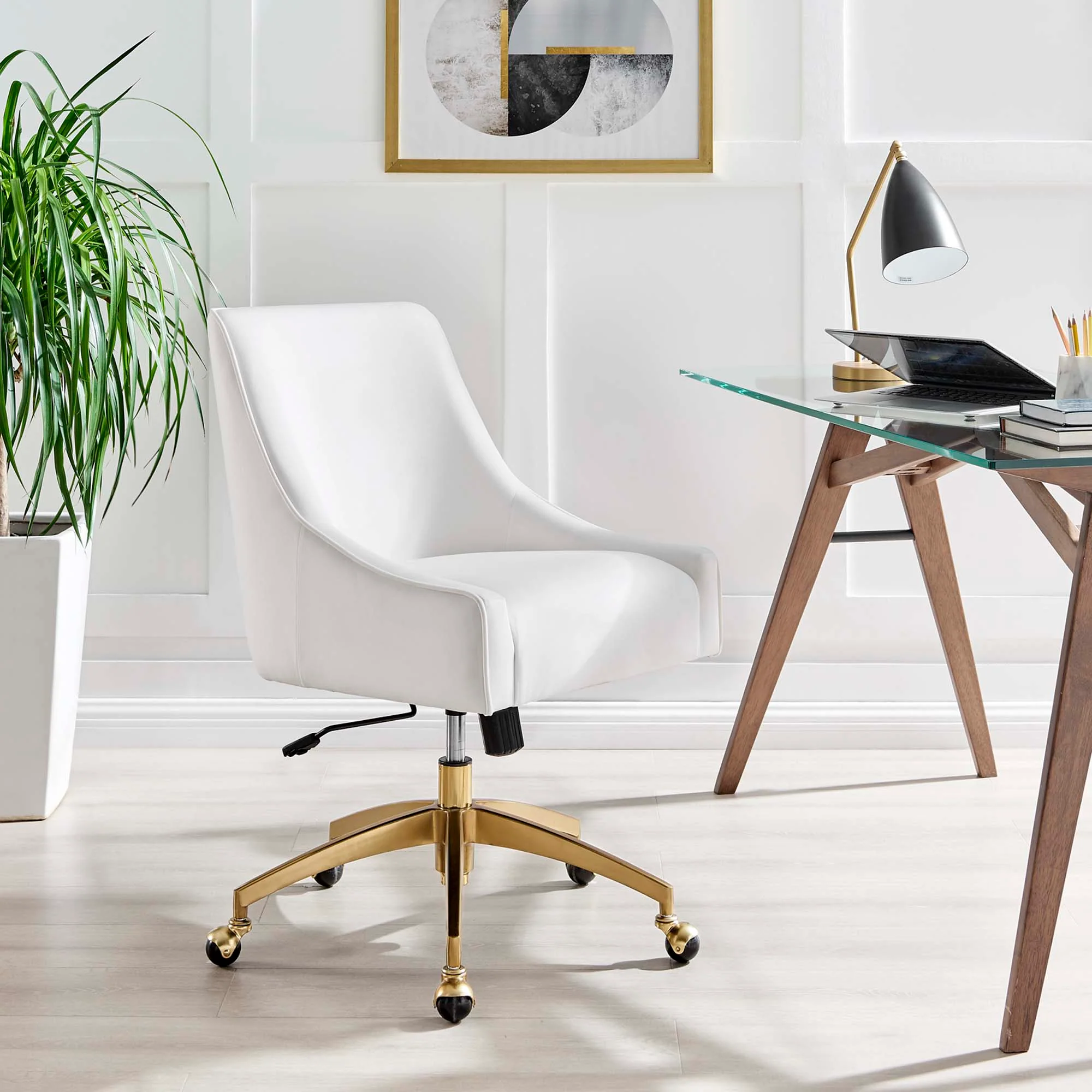 Discern Performance Velvet Office Chair by Modway - Image 6