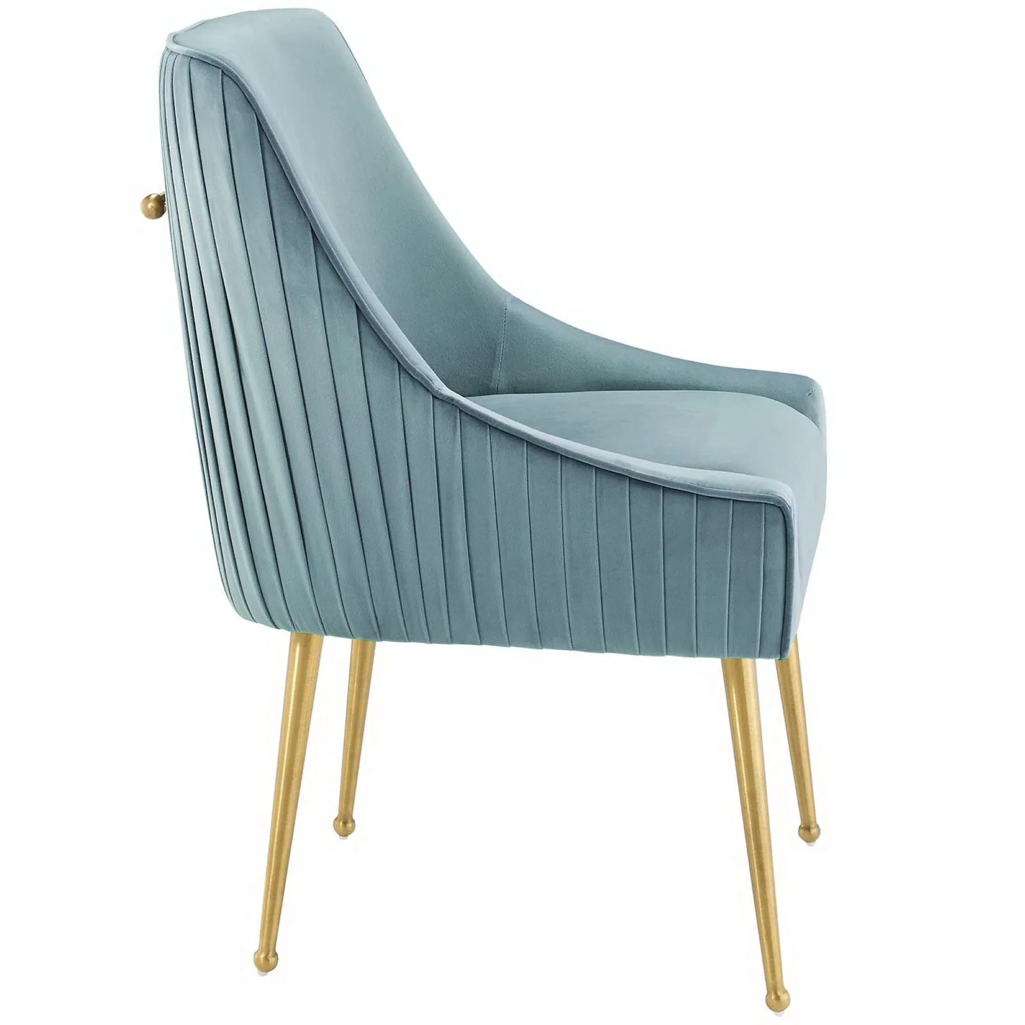Discern Pleated Back Upholstered Performance Velvet Dining Chair by Modway - Image 2